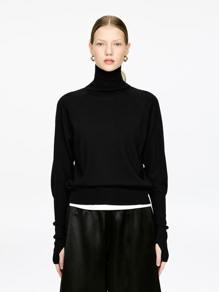 Merino roll-neck jumper