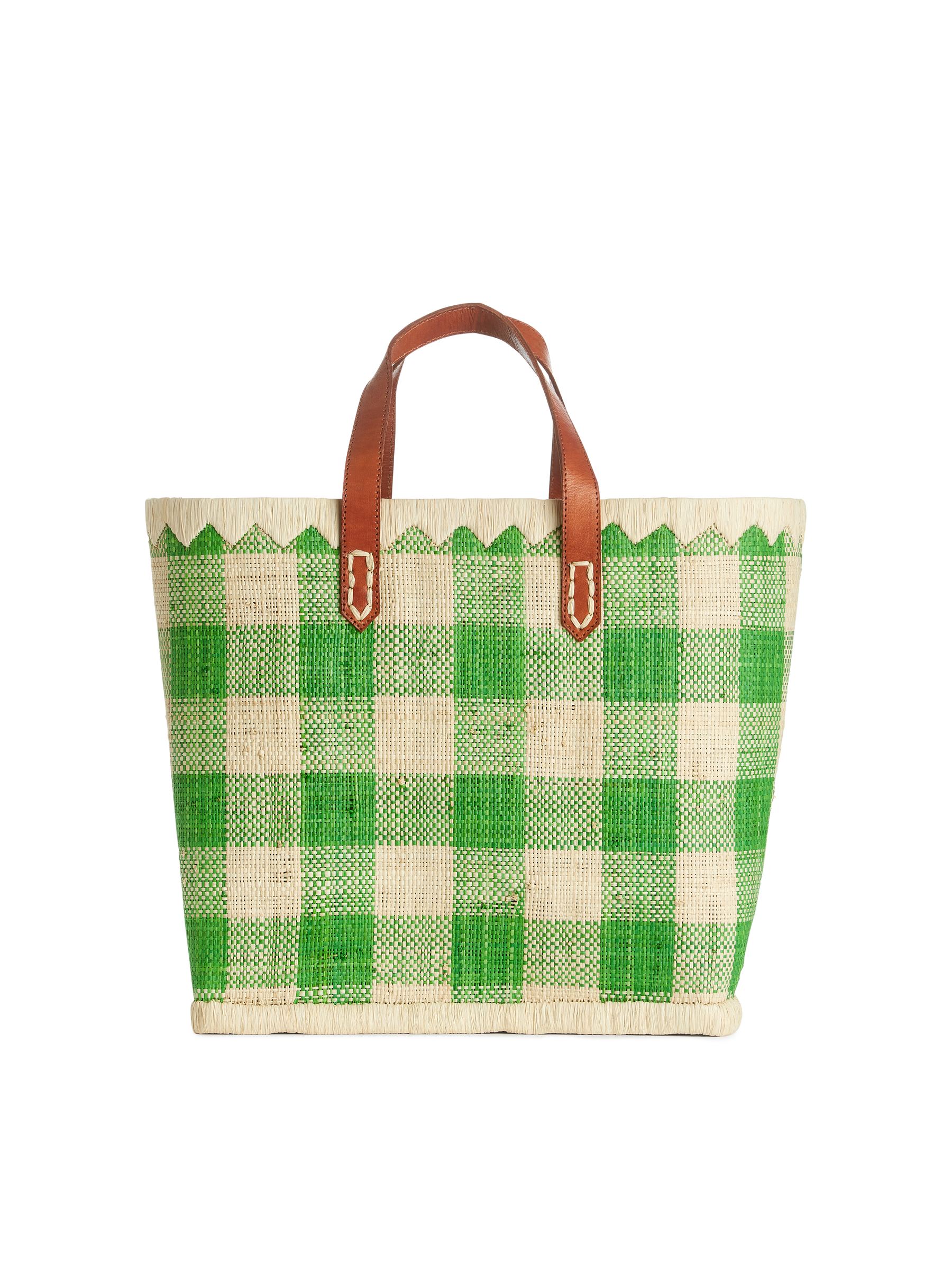 Kleine Raffiabasttasche von A World of Craft - Grün/Beige - Damen - StillMedia/DescriptiveStillLife - 3