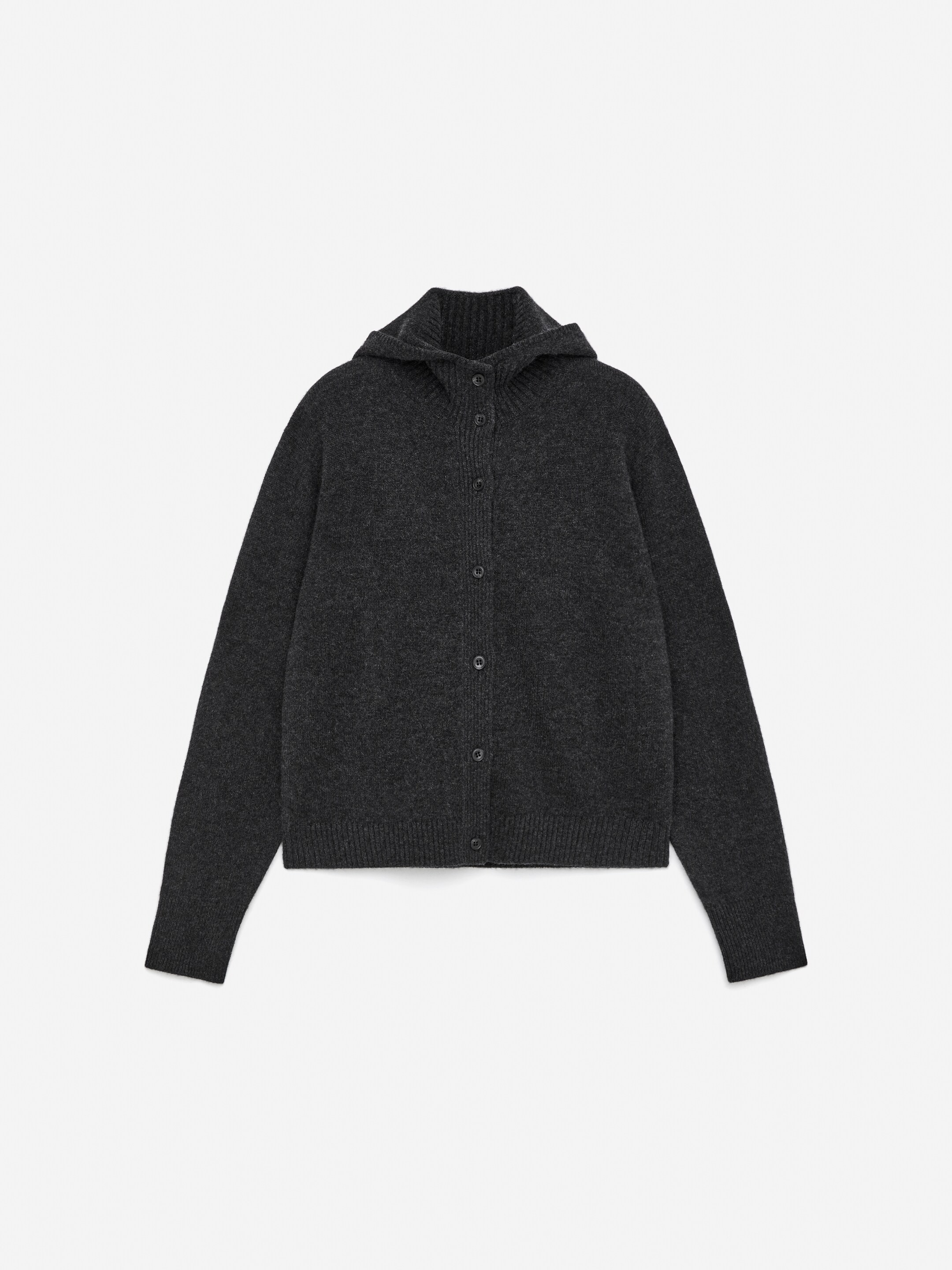 Zobacz większy obraz: Bluza z kapturem z czystego kaszmiru - Ciemnoszary - ONA | H&M PL 5