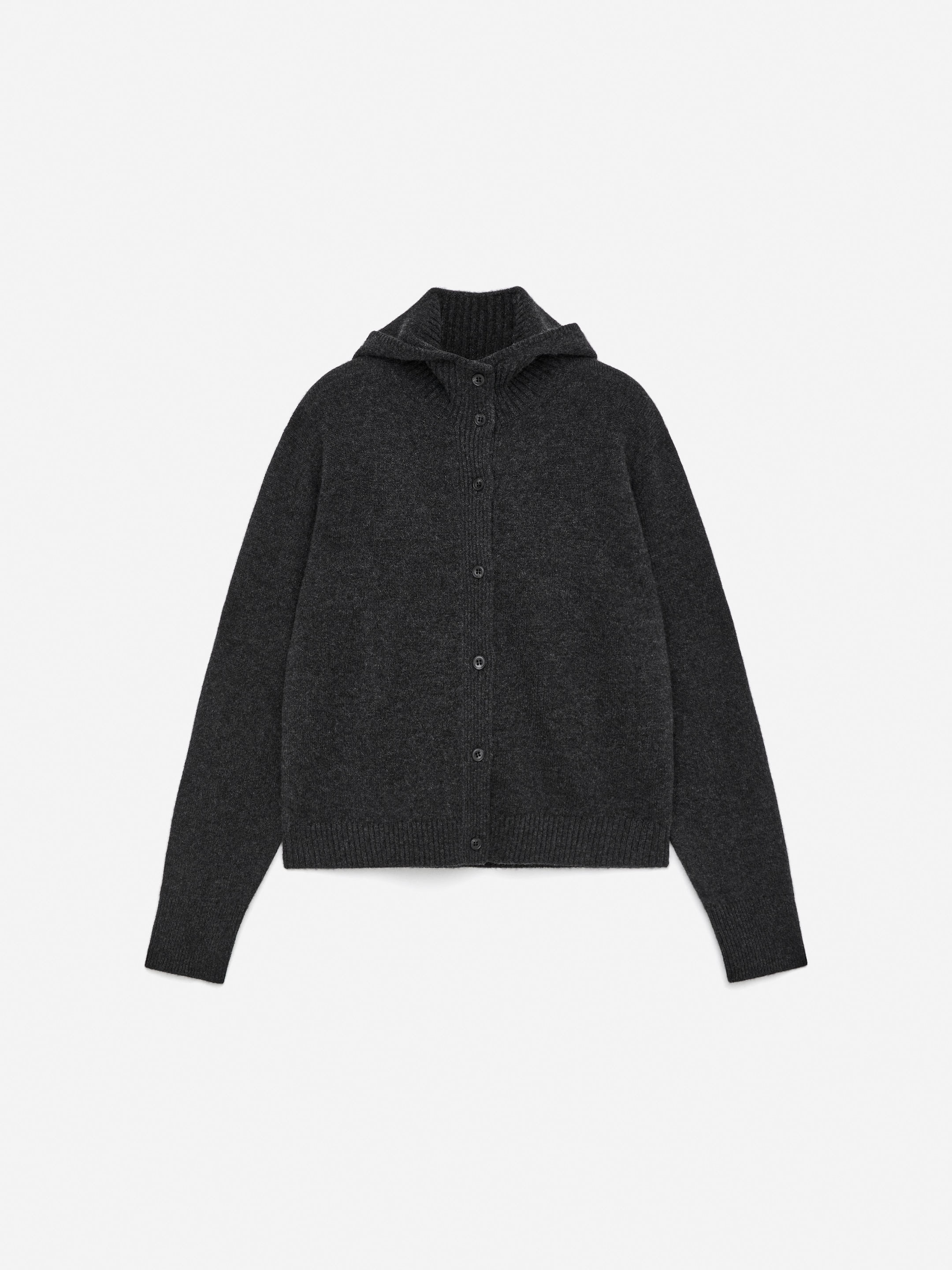 Pure Cashmere Hoodie-#494A4F-16721