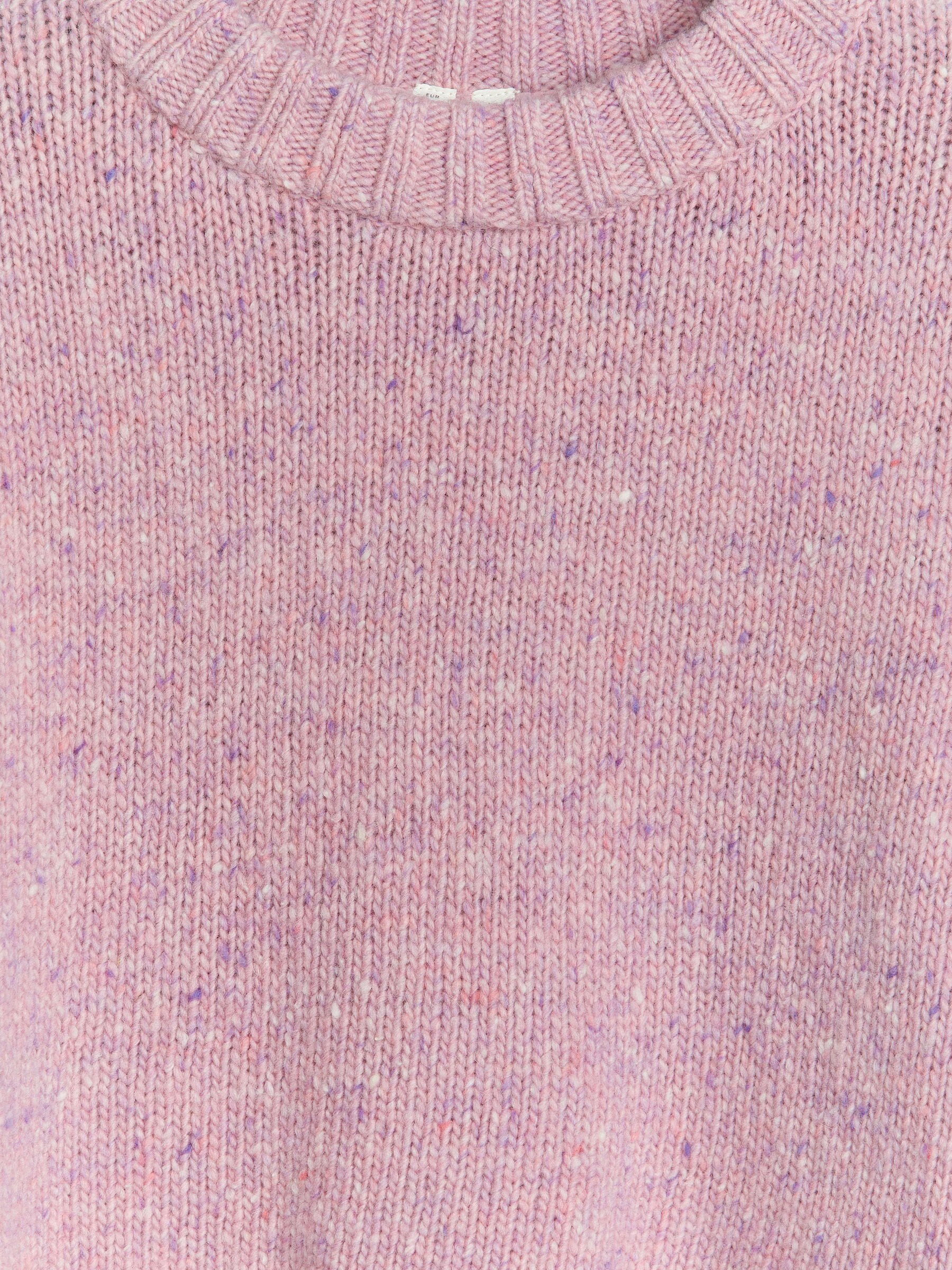 Relaxed Wool Jumper - Pink/Neps - Regular fit - Children - StillMedia/DescriptiveDetail - 1