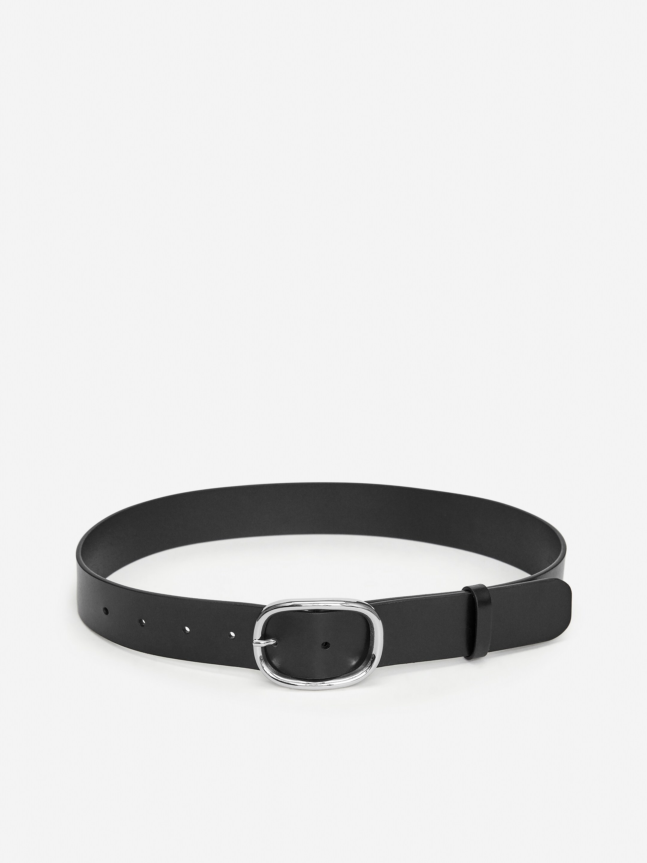 Split Leather Belt-Black-14850