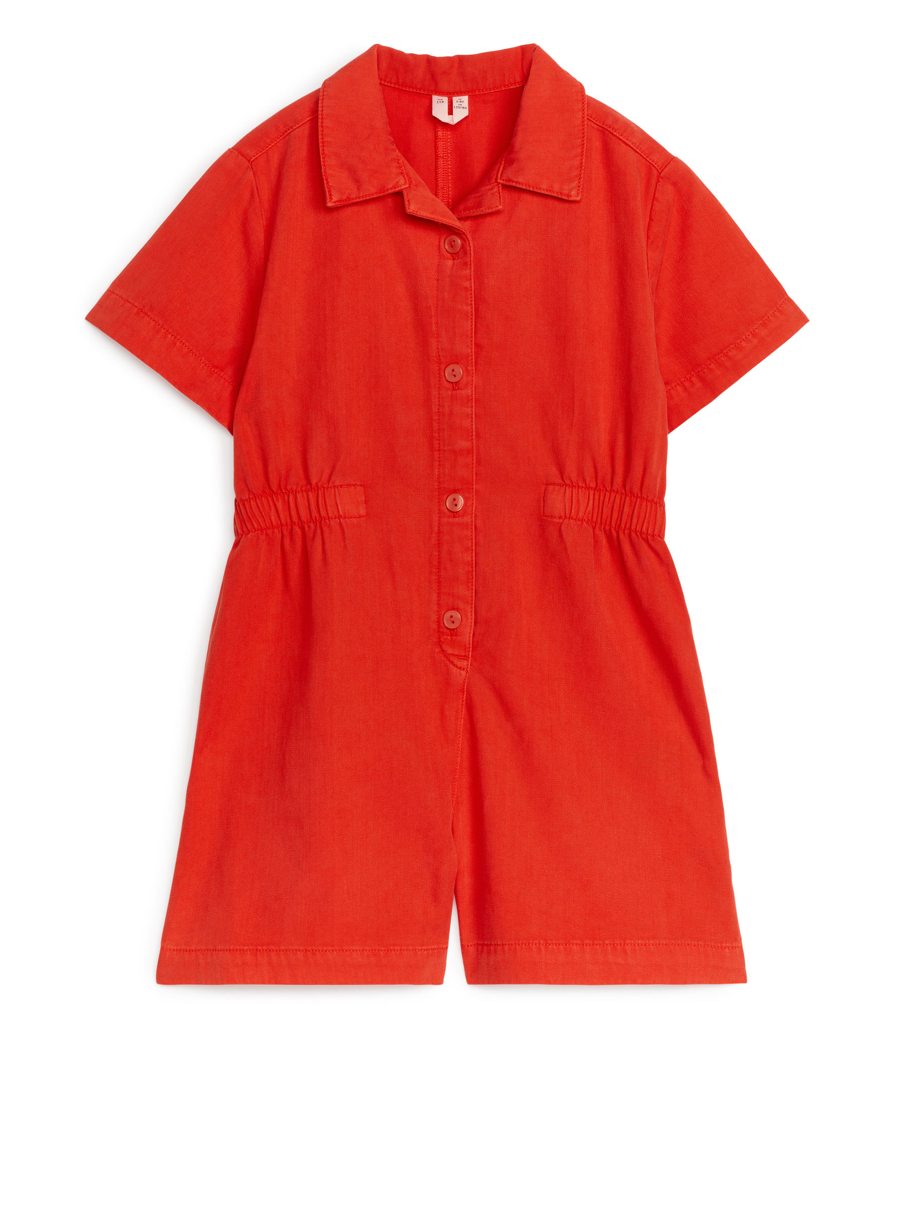 Jumpsuit aus Lyocell und Baumwolle - Knallrot - Relaxed Fit - Kinder - StillMedia/DescriptiveStillLife - 1