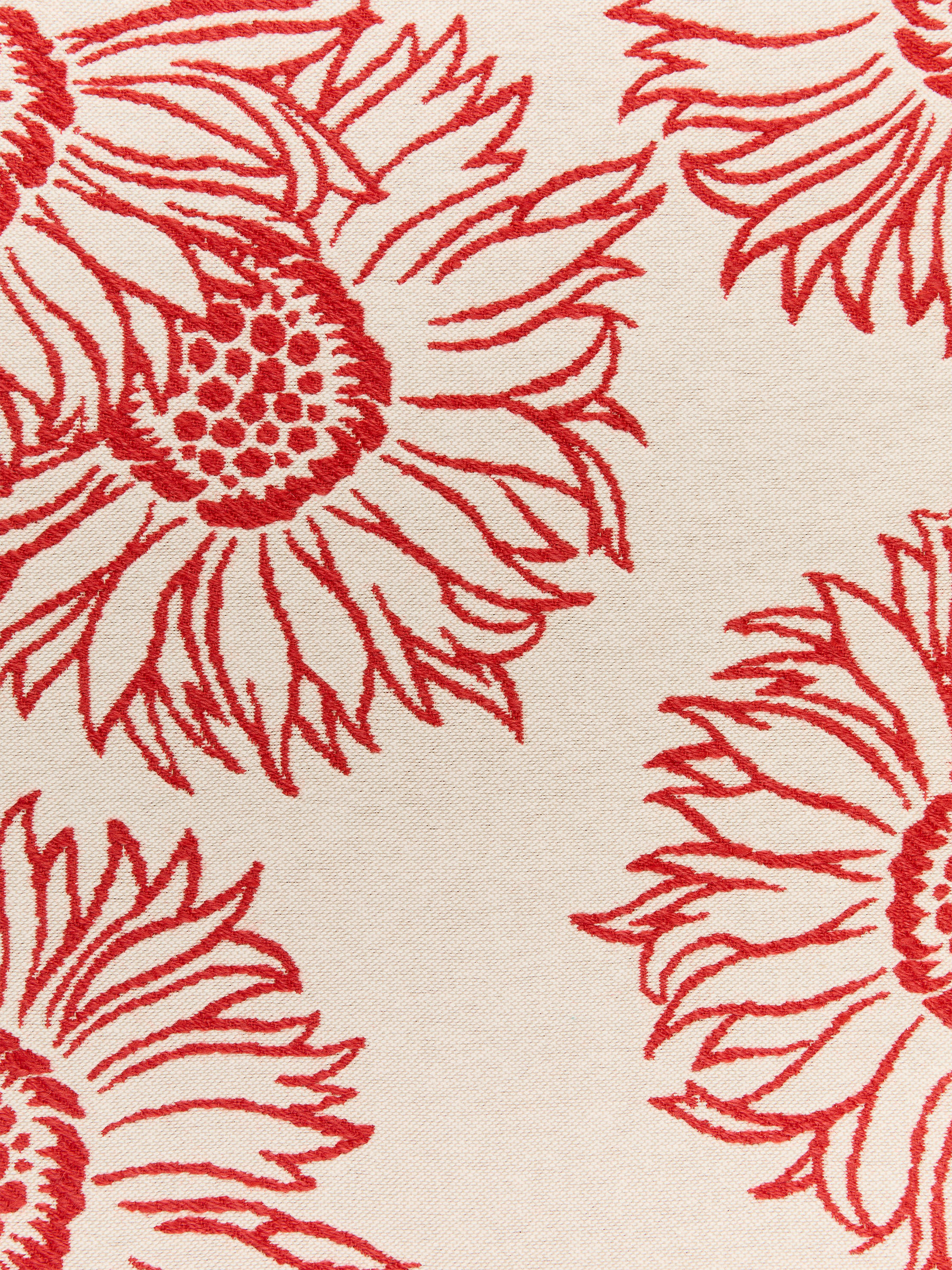 Cotton Wool Cushion Cover 50 x 50 cm - Off White/Red - Homeware - StillMedia/DescriptiveDetail - 2