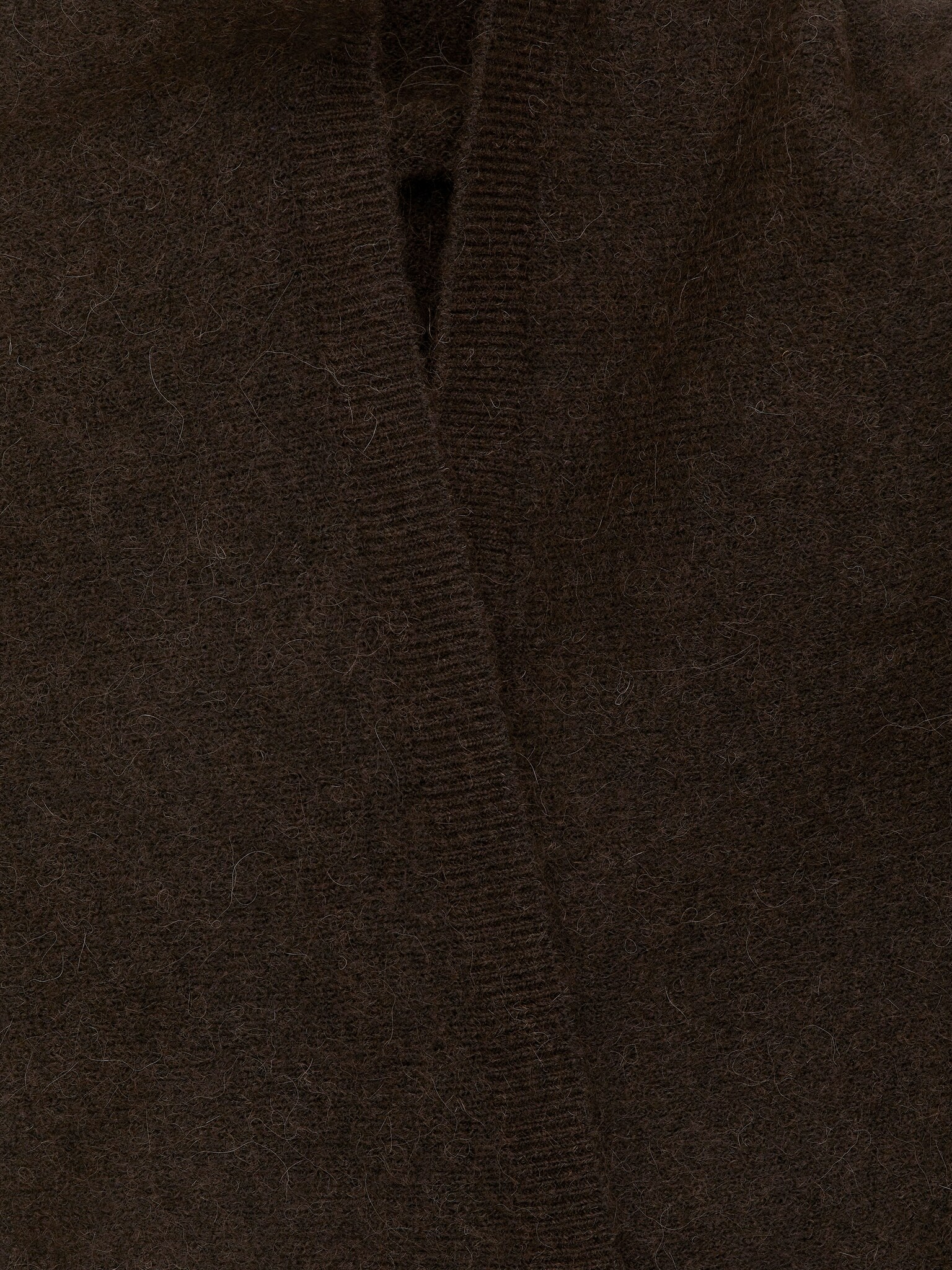 Alpaca-Wool Blend Scarf - Dark Brown/Dark Red/Black - 4
