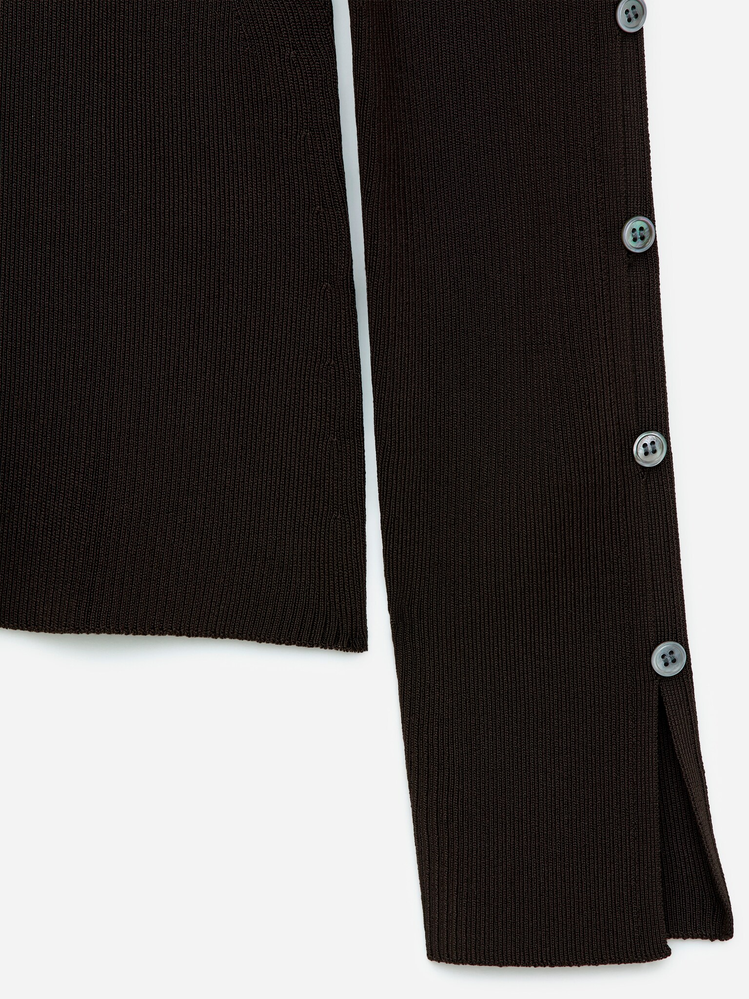 Rib Top - Dark Brown - 5