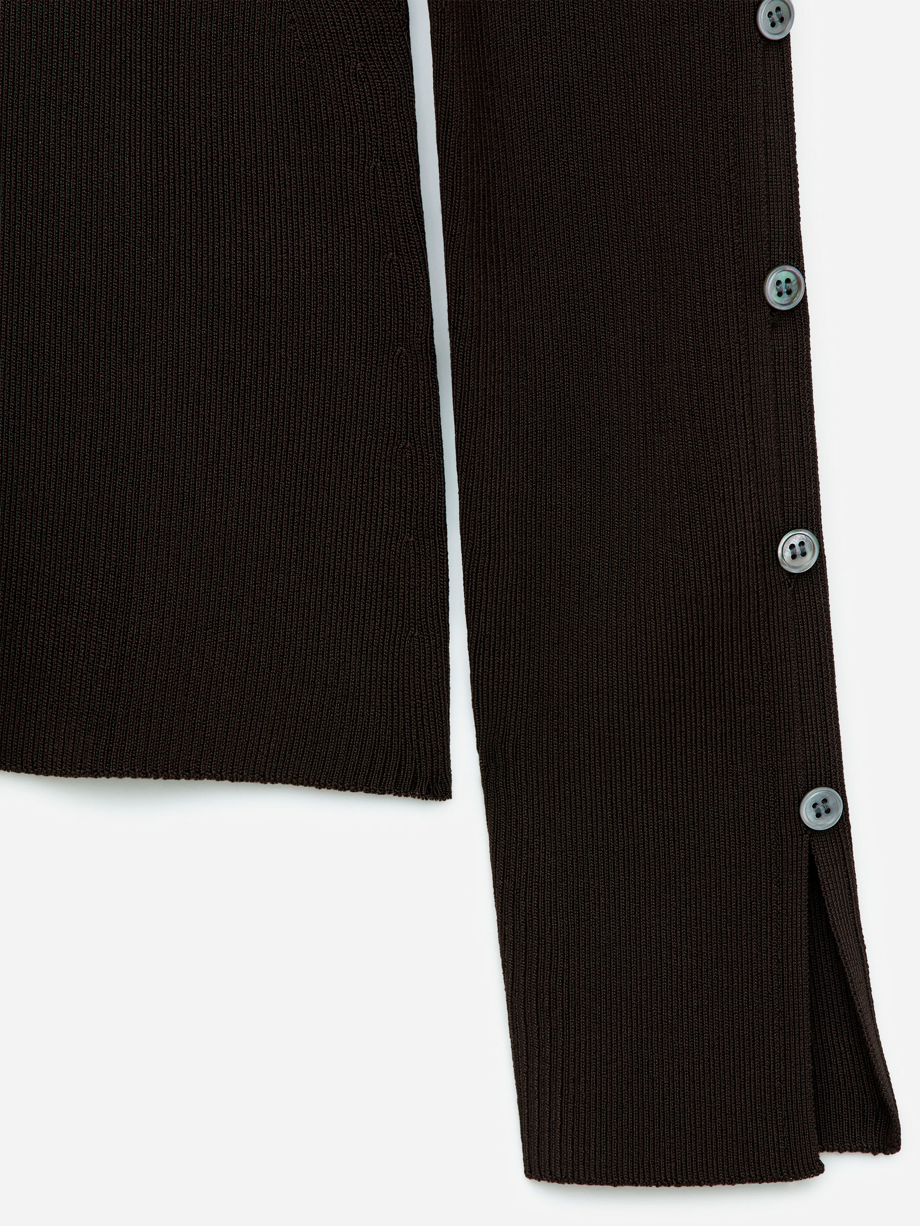 Rib Top - Dark Brown - Slim fit - Women - StillMedia/DescriptiveDetail - 2