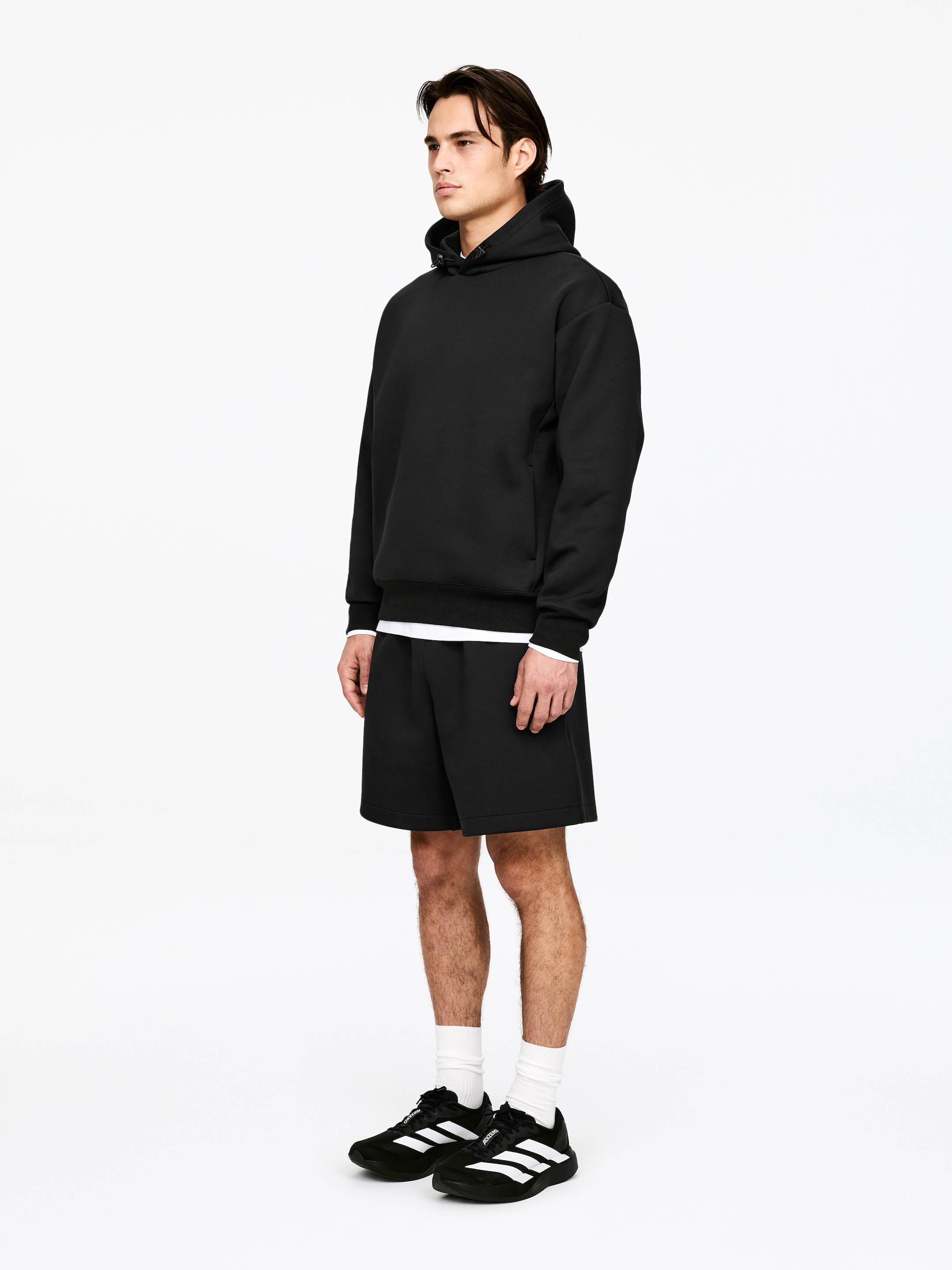 ARKET ACTIVE Hoodie - Black - Loose fit - Men - StillMedia/Lookbook - 6