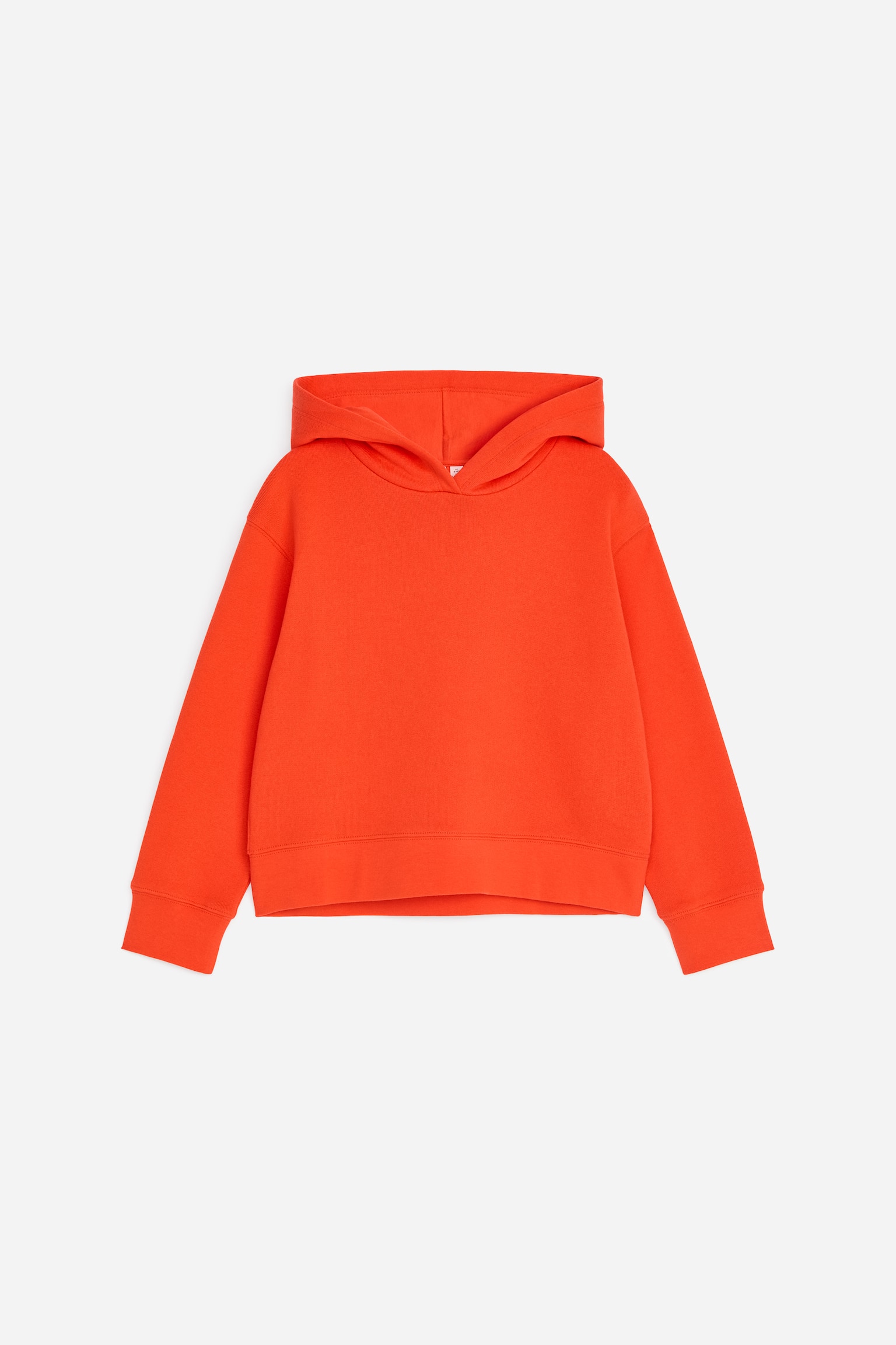 Sudadera cropped con capucha - Rojo brillante