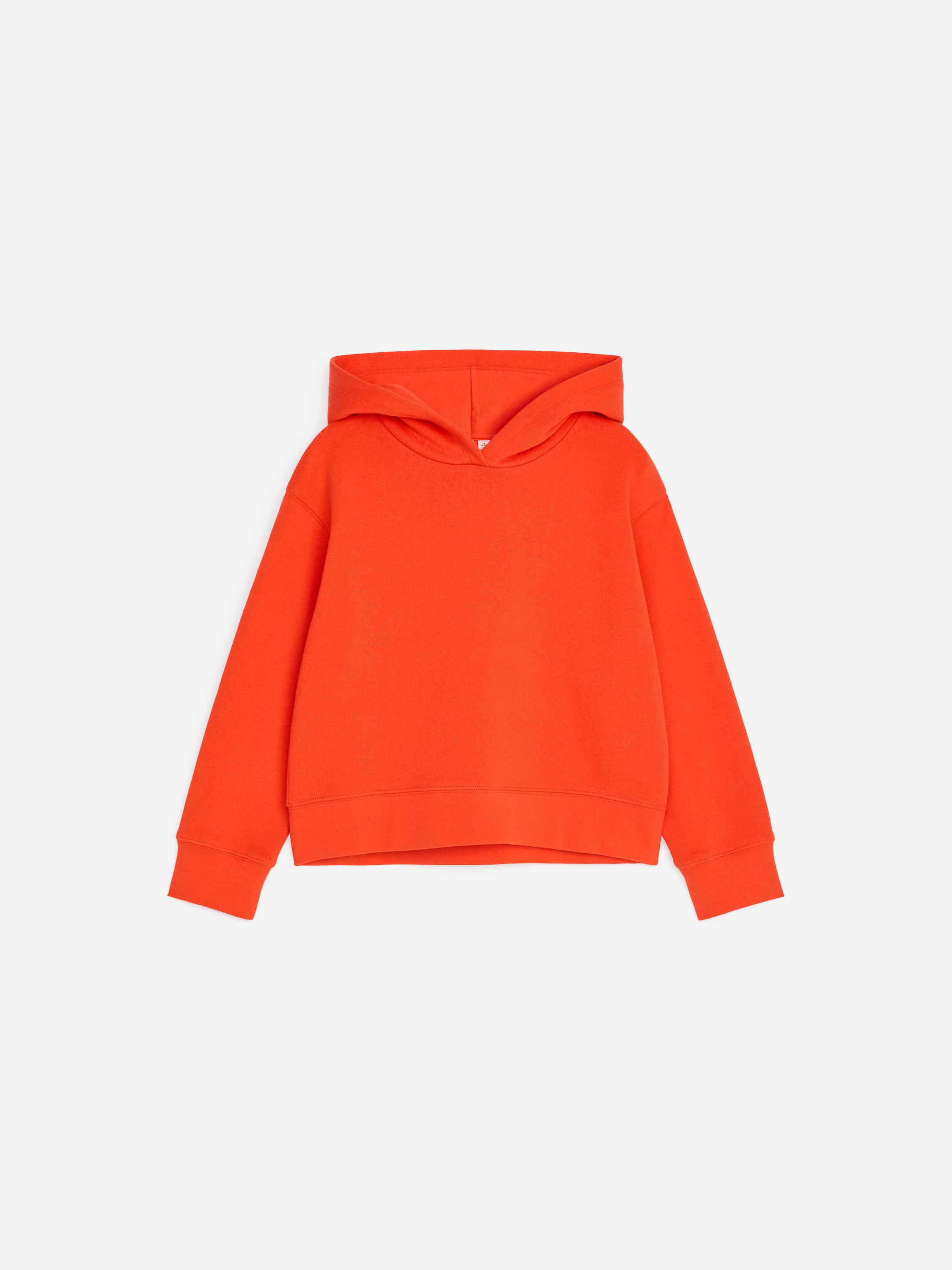 Cropped Hooded Sweatshirt-Orange-20046