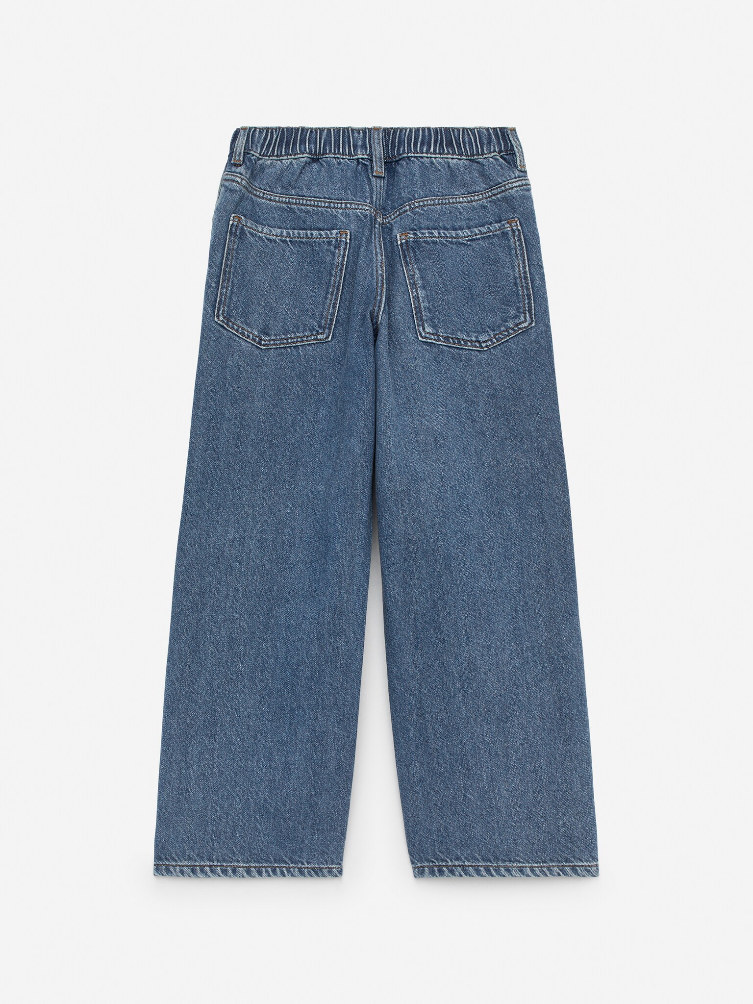Pull-On Denim Trousers - Mid Blue/Blue - 2
