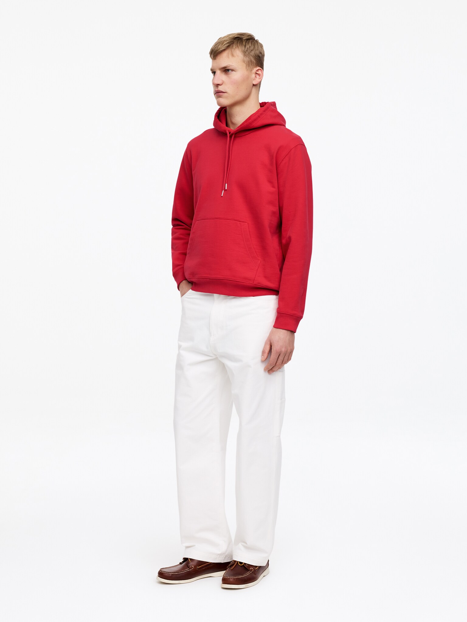 Sweat à capuche - Rouge - 4