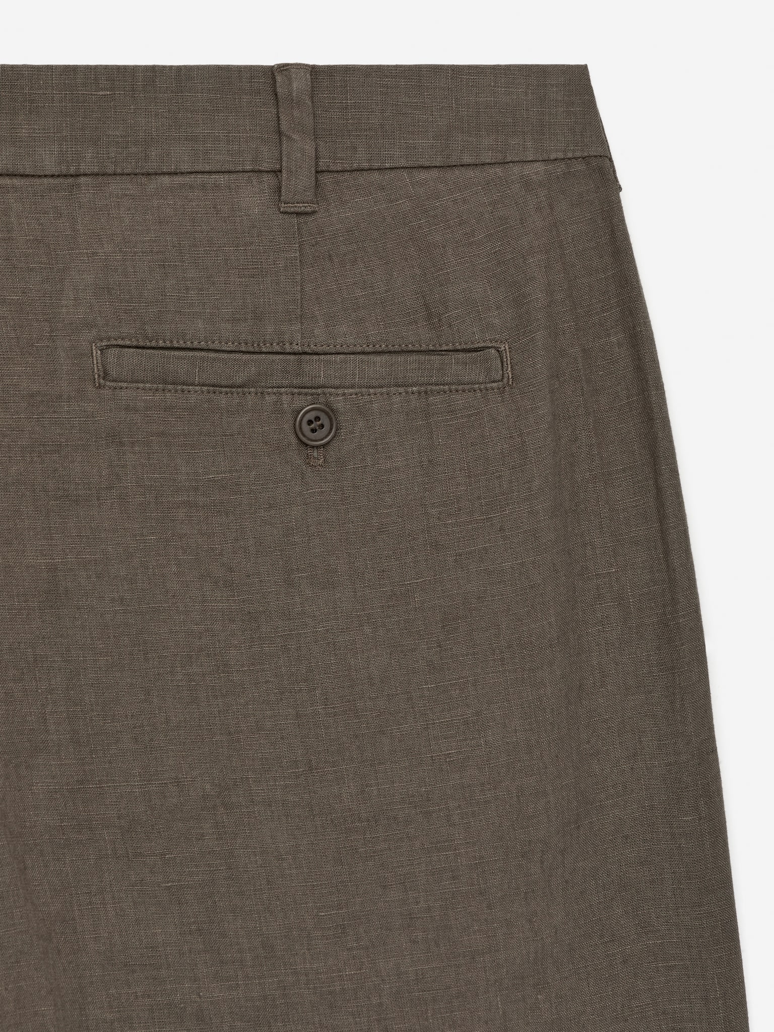 Pantalones cortos de lino - Topo/Negro - 5