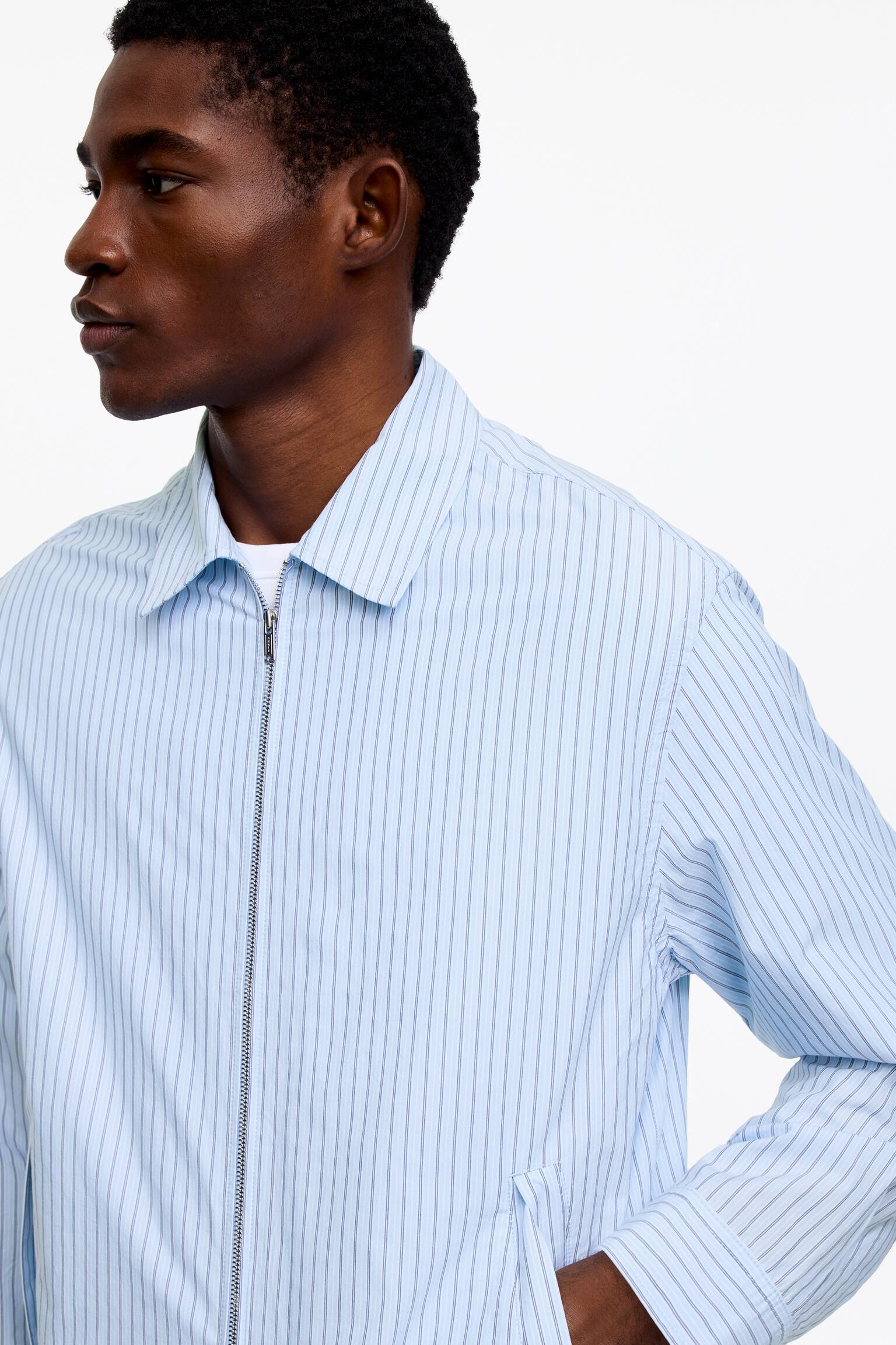 Veste imperméable en popeline - Blanc/Rayures/Beige/Carreaux - 5