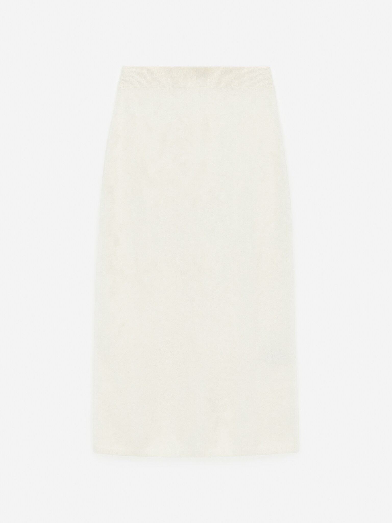 Rok van een mohair-wolmix - Gebroken wit