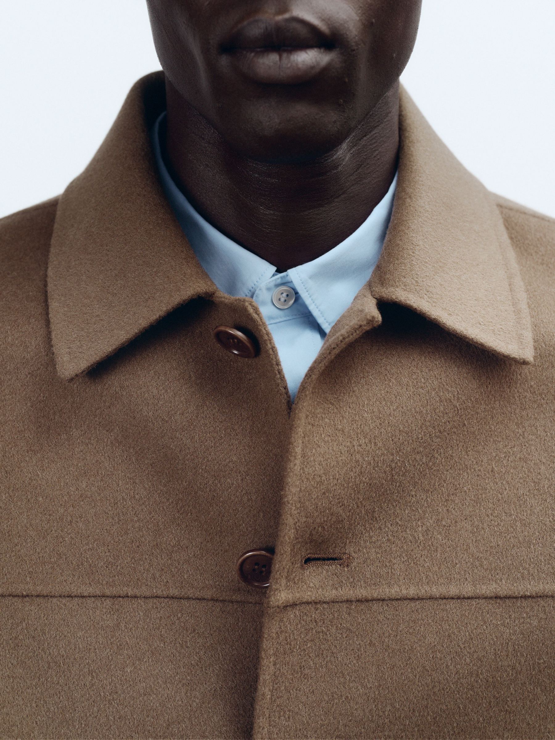 Double-Face Wool-Blend Jacket - Dark Beige - Relaxed fit - Men - StillMedia/Environmental - 1