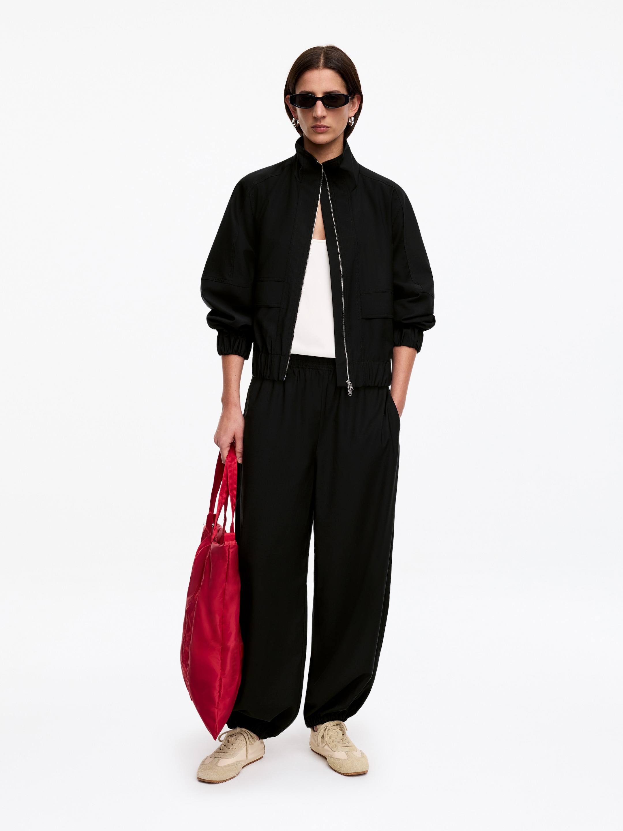 Sportliche Jacke - Schwarz - Relaxed Fit - Damen - StillMedia/Lookbook - 8