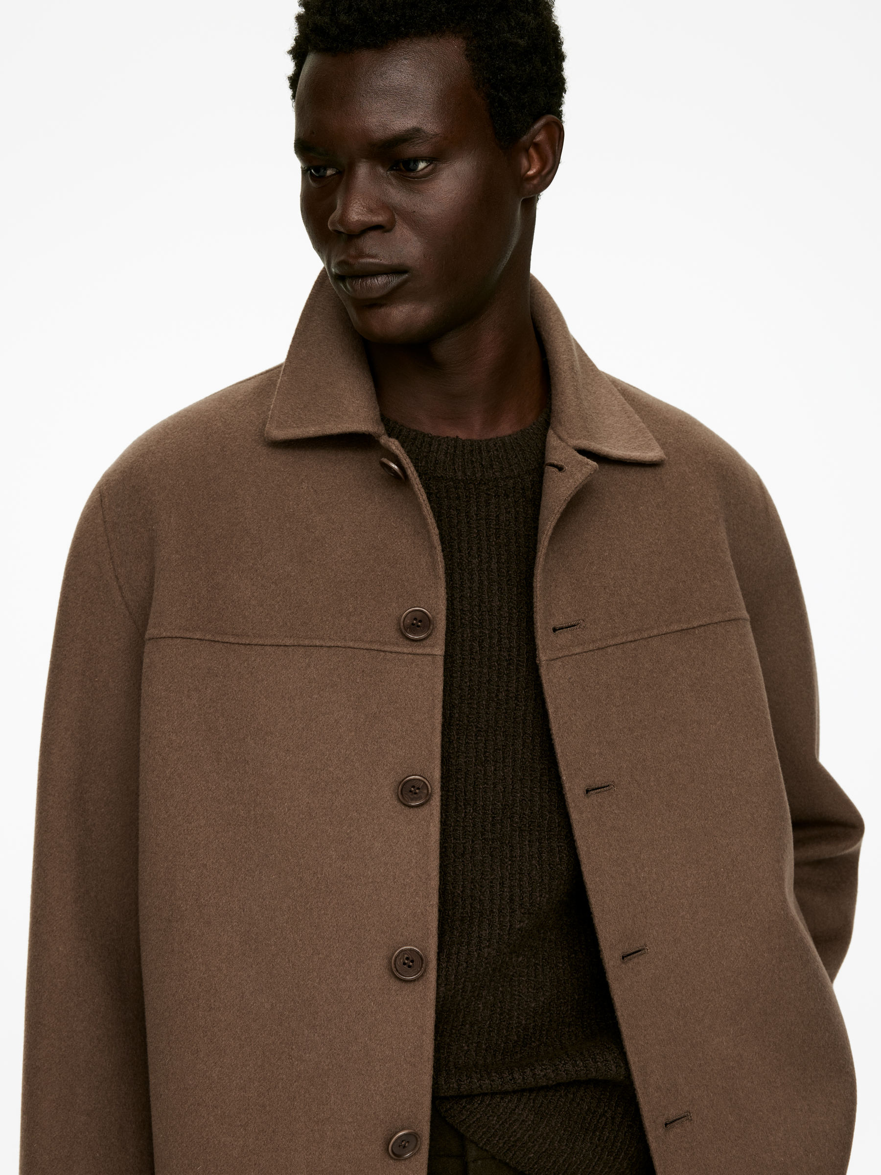 Double-Face Wool-Blend Jacket - Dark Beige - Relaxed fit - Men - StillMedia/Lookbook - 6