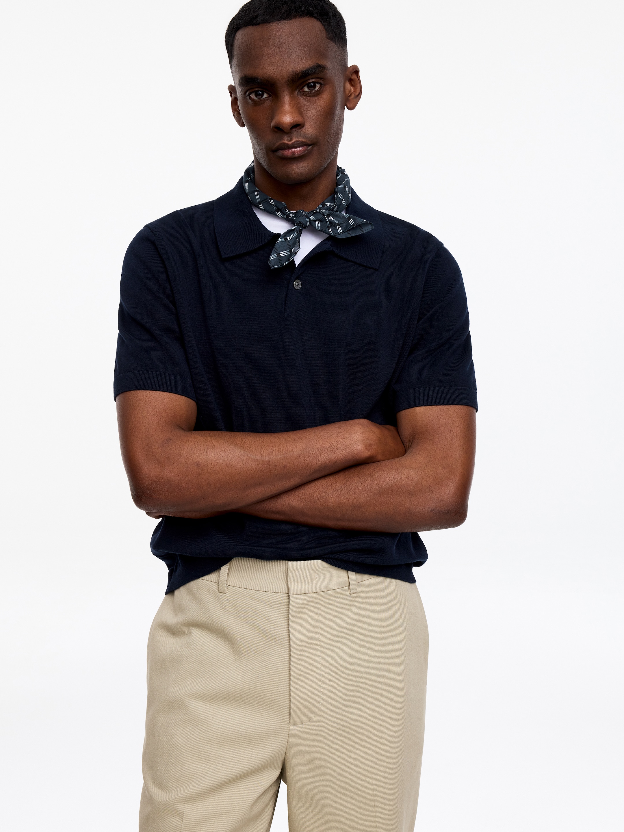 Bandana en coton - Bleu/Carreaux - Homme - StillMedia/Lookbook - 5