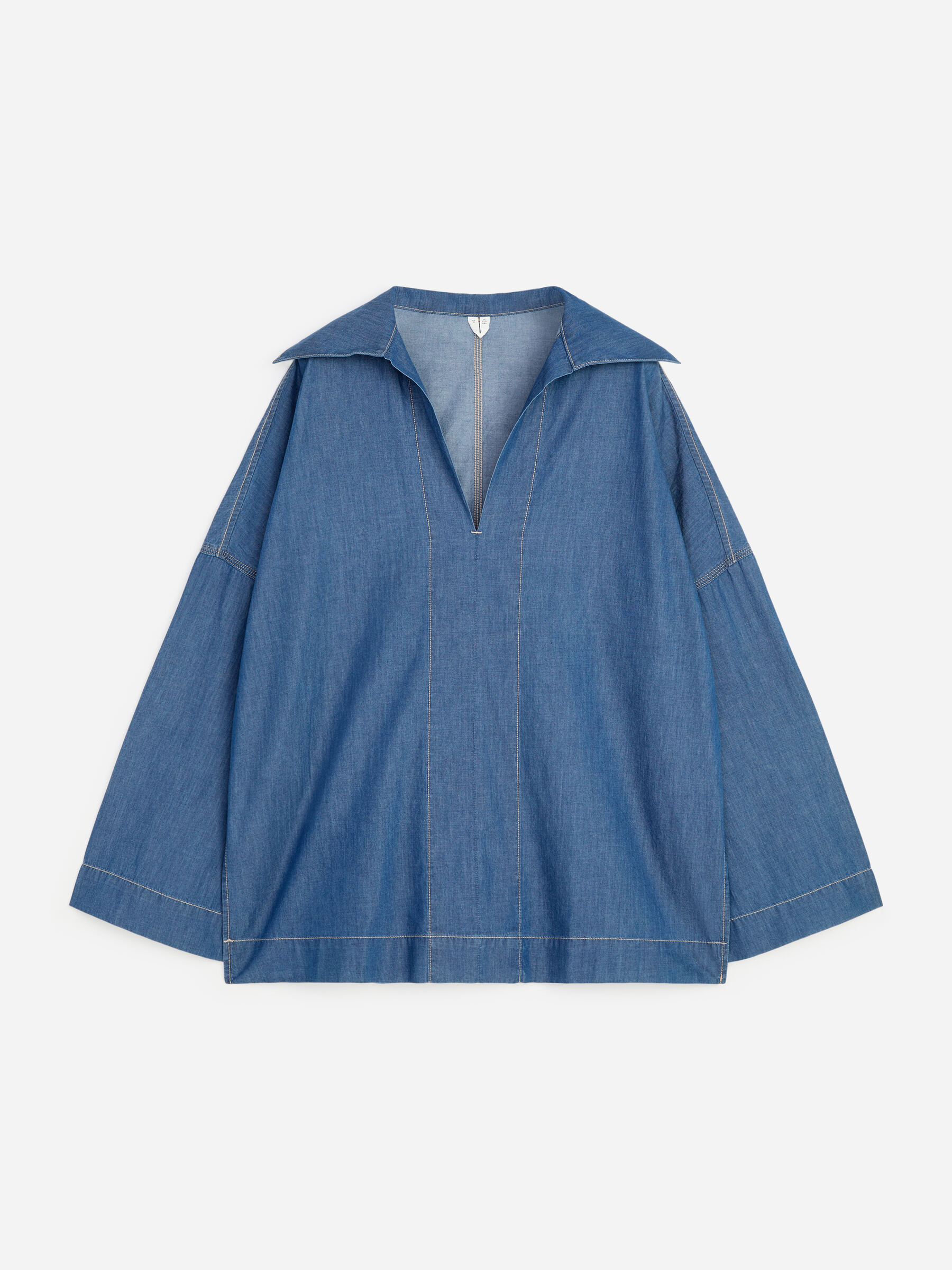 Pop-Over Sailor Shirt - Blue - Regular fit - Women - StillMedia/DescriptiveStillLife - 1