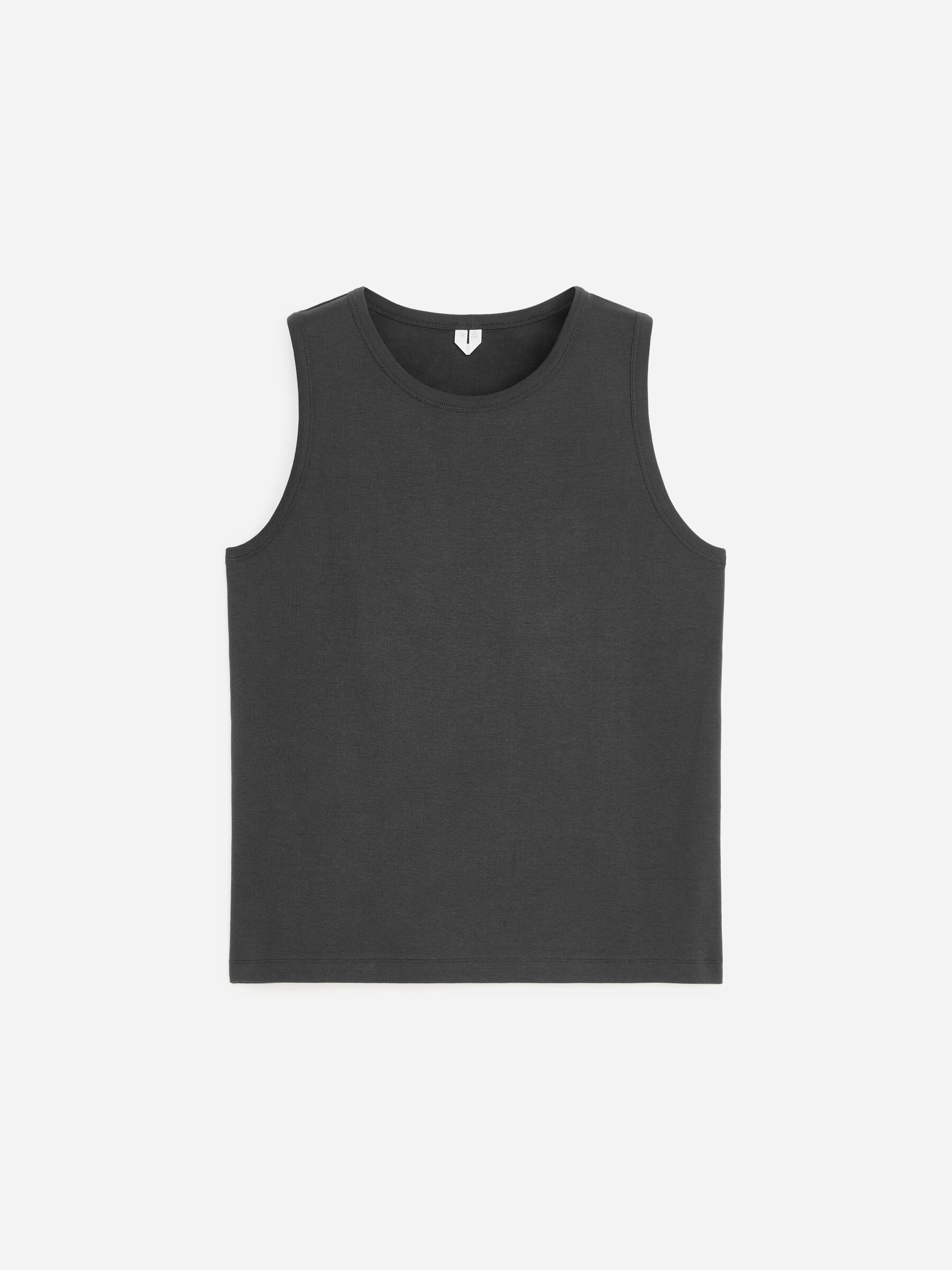 Ribbed Tank Top-#3A3A3D-19259