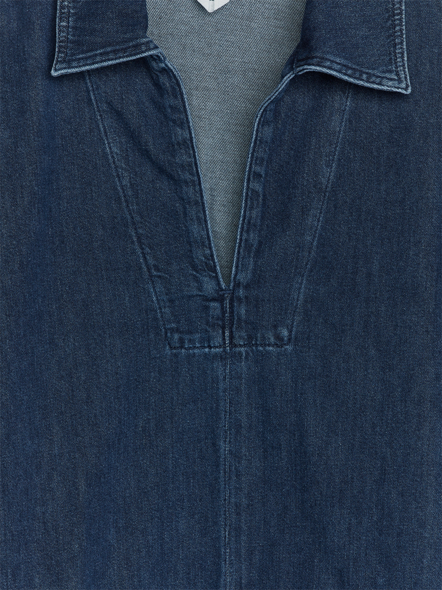 Denim Tunic - Dark Blue - Relaxed fit - Women - StillMedia/DescriptiveDetail - 1