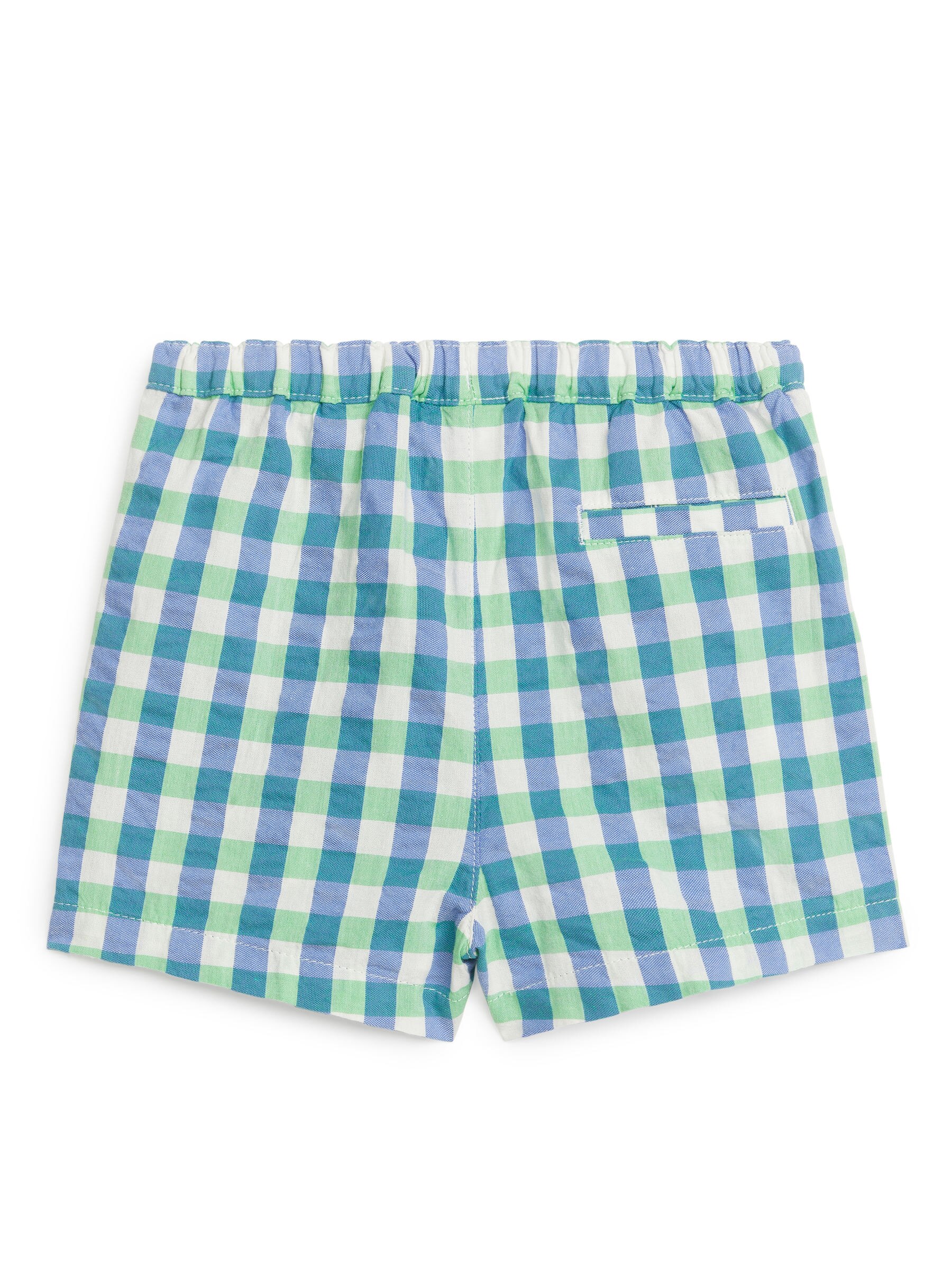 Seersucker-Shorts - Grün/Blau - Regular Fit - Kinder - StillMedia/DescriptiveStillLife - 1