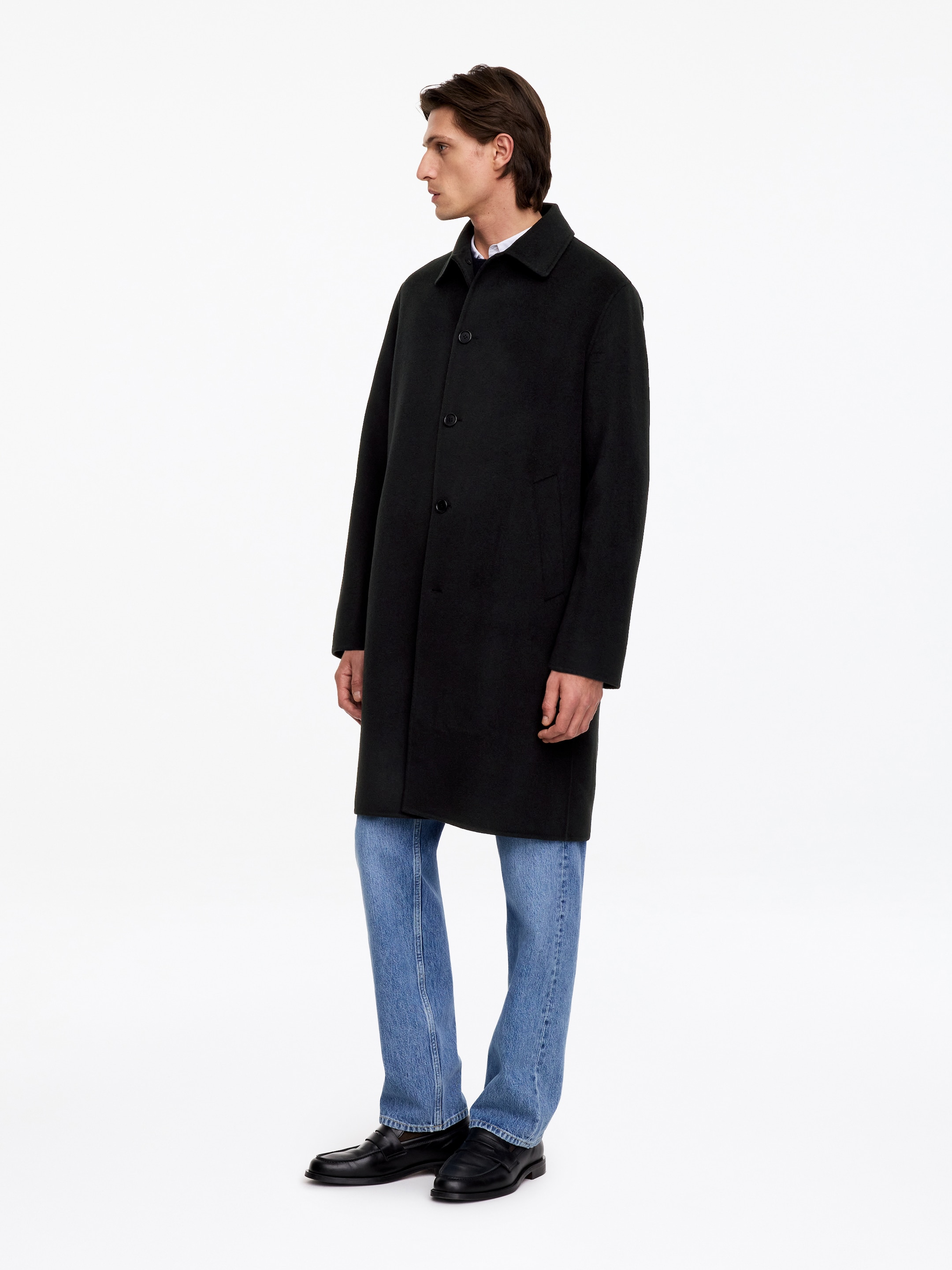 Manteau en laine double face - Noir - Relaxed fit - men - StillMedia/Lookbook - 5