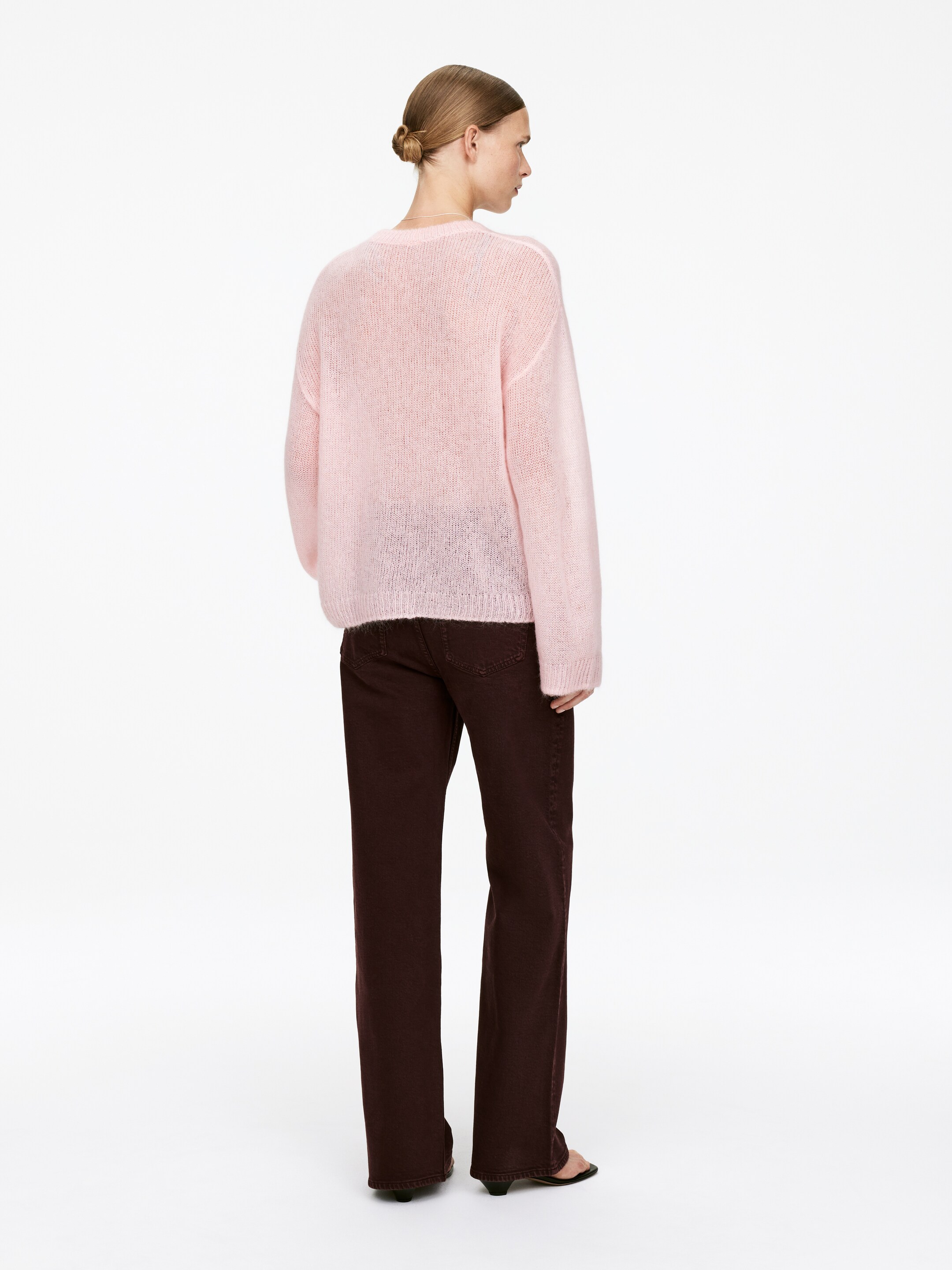 Nagyobb kép megtekintése: Wool-Mohair Blend Jumper - Rózsaszín - NŐI | H&M HU 4