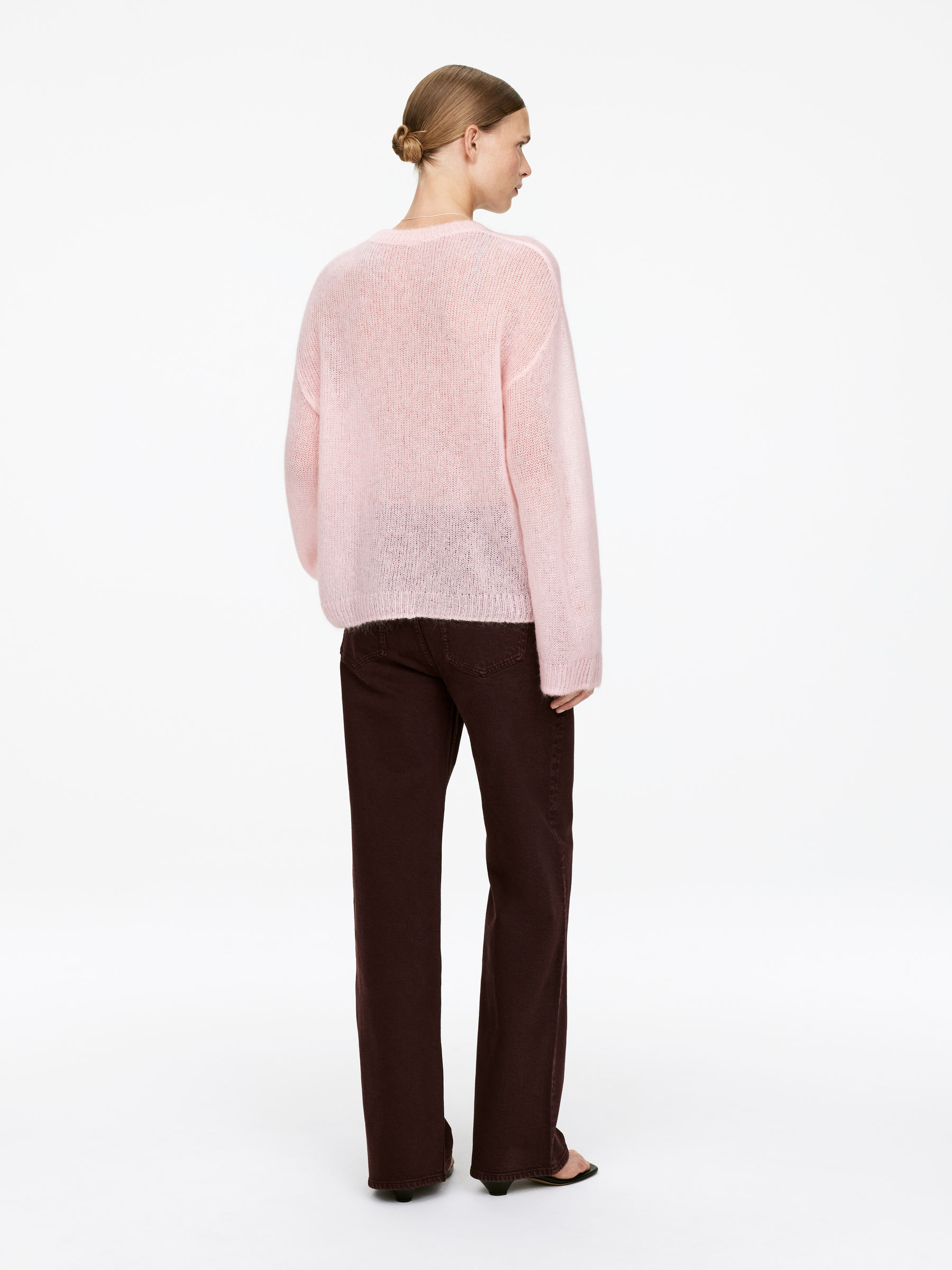 Wool-Mohair Blend Jumper - Pink - Relaxed fit - Women - StillMedia/Lookbook - 10