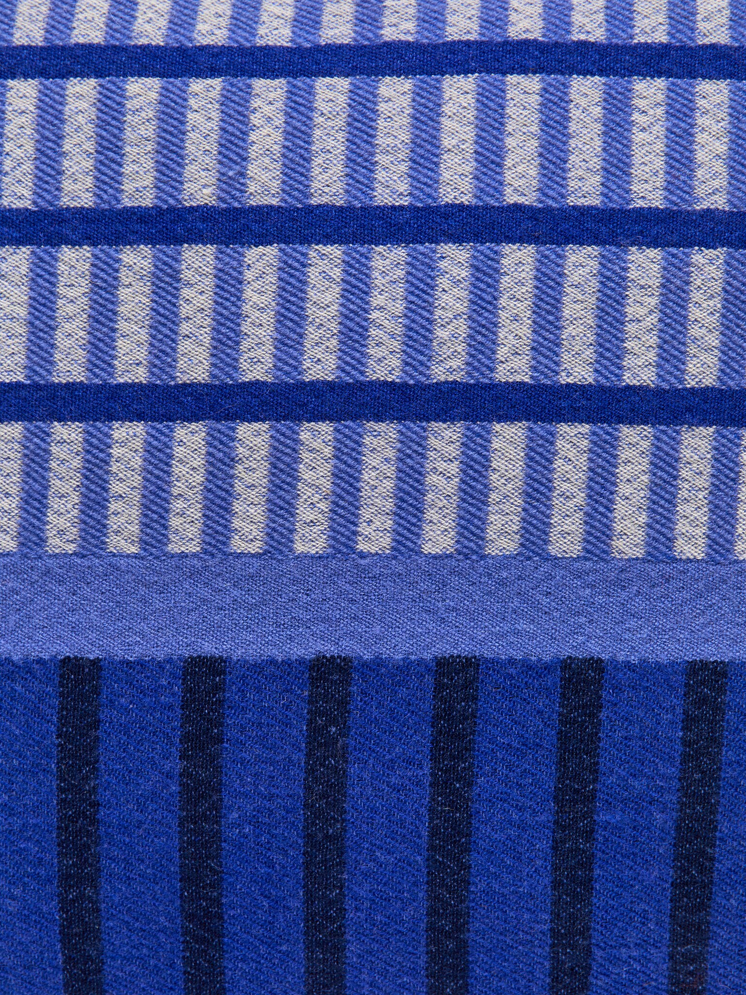 Wełniana poszewka na poduszkę 50 cm x 50 cm - Niebieski - 3