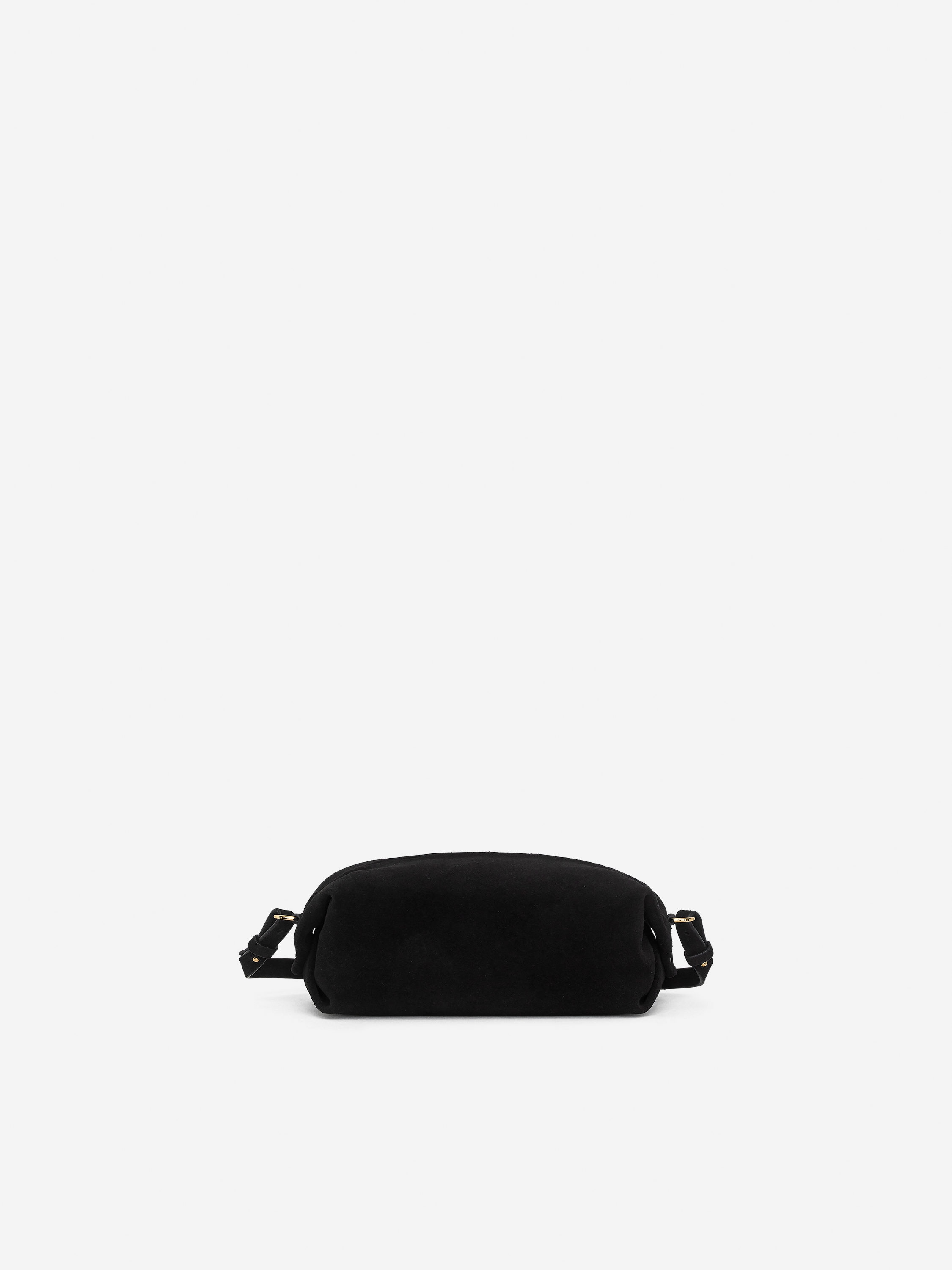 Suede Crossbody Bag-#2E2E30-16608