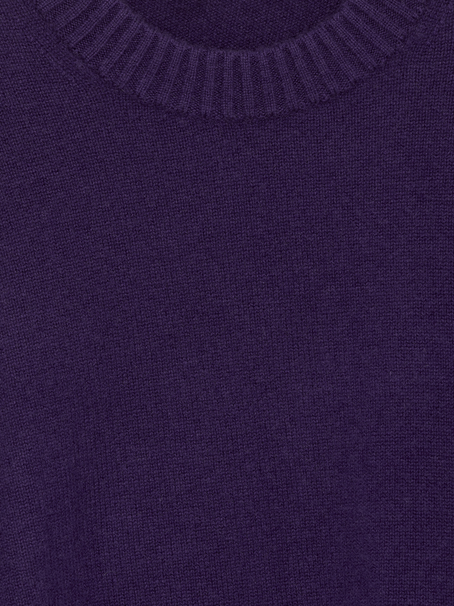 Oversized Pure Cashmere Jumper​ - Purple/Black - 6