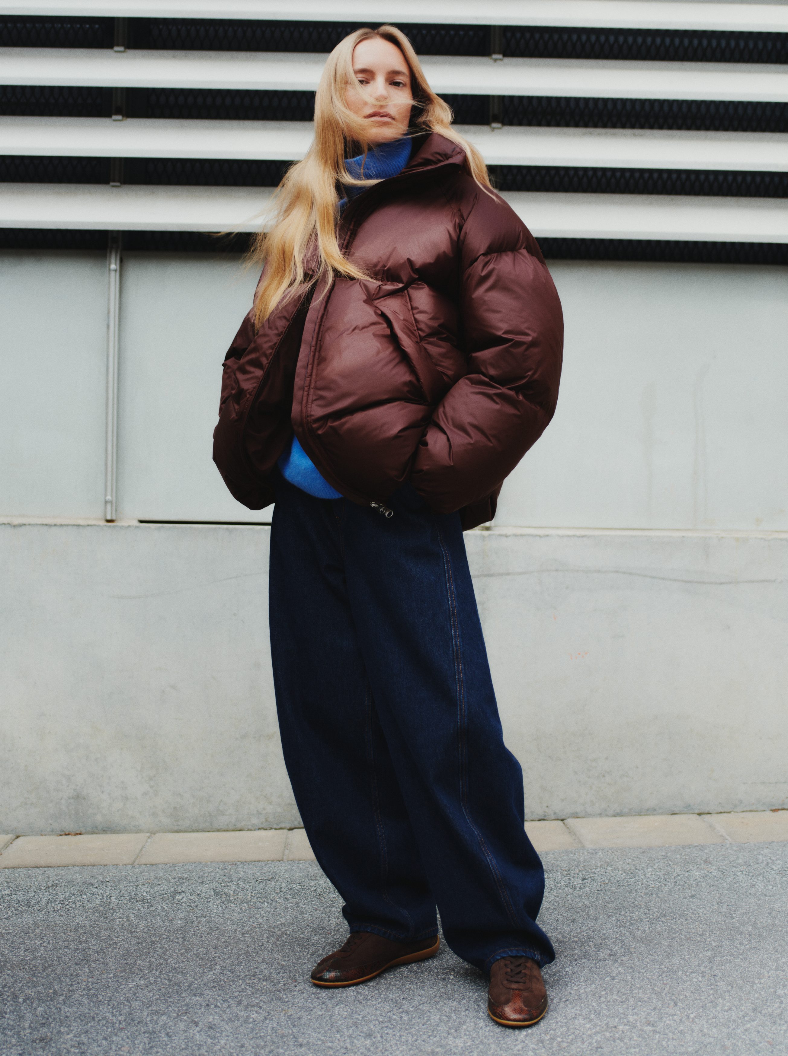 Roll-Neck Jumper - Blue - Oversized - Women - StillMedia/Environmental - 1