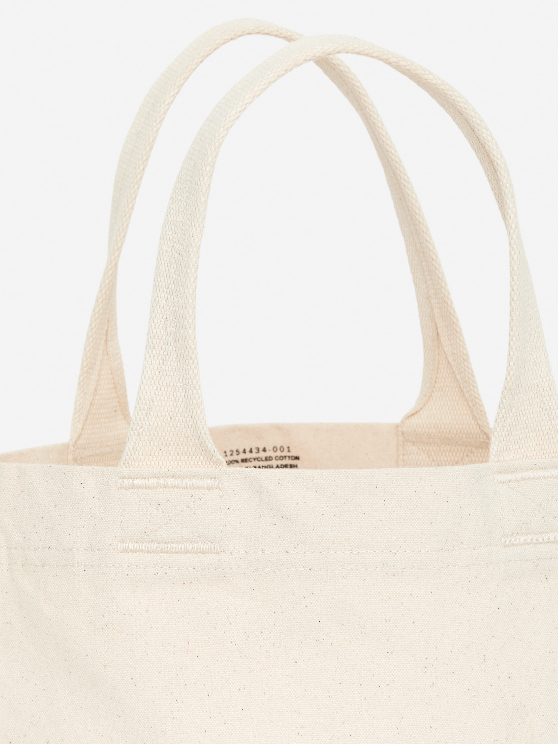 ARKET Canvas Mini Tote - Off White/Black - Travel - StillMedia/DescriptiveDetail - 6