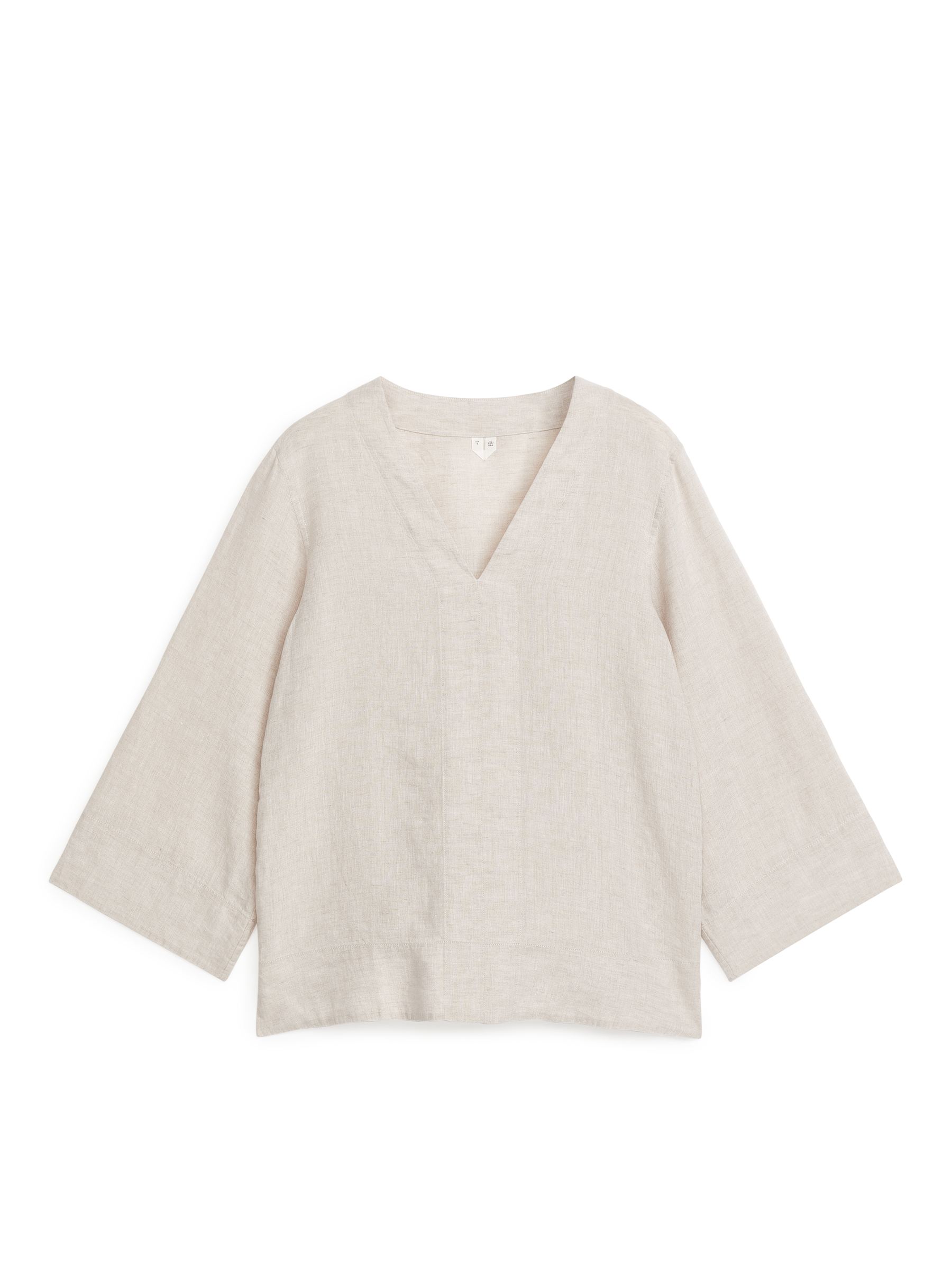 Schlupfhemd aus Leinen - Beige - Oversize - Damen - StillMedia/DescriptiveStillLife - 1