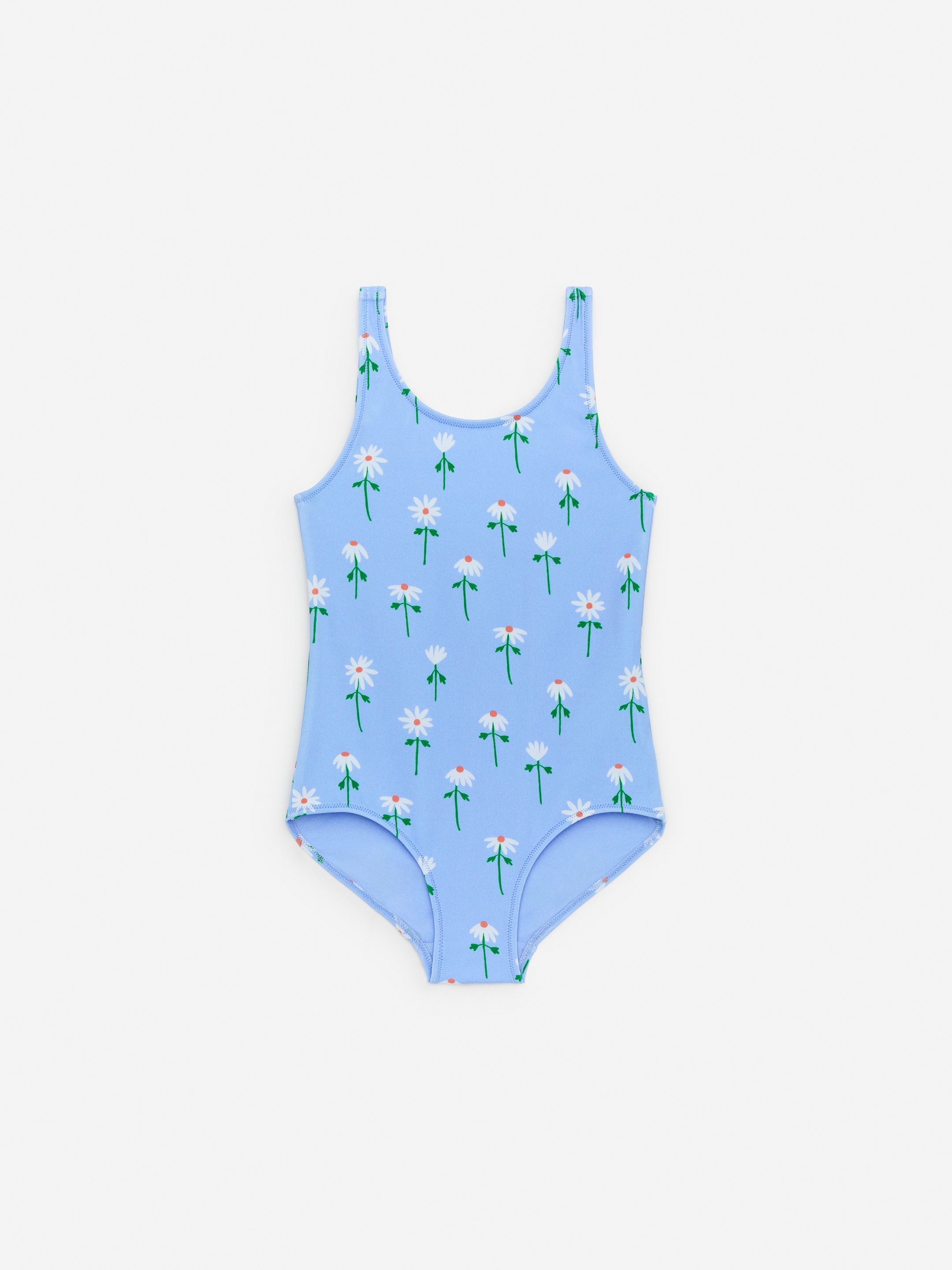 Grotere afbeelding bekijken: Badpak met print - Lichtblauw/gebloemd - KINDEREN | H&M NL 1