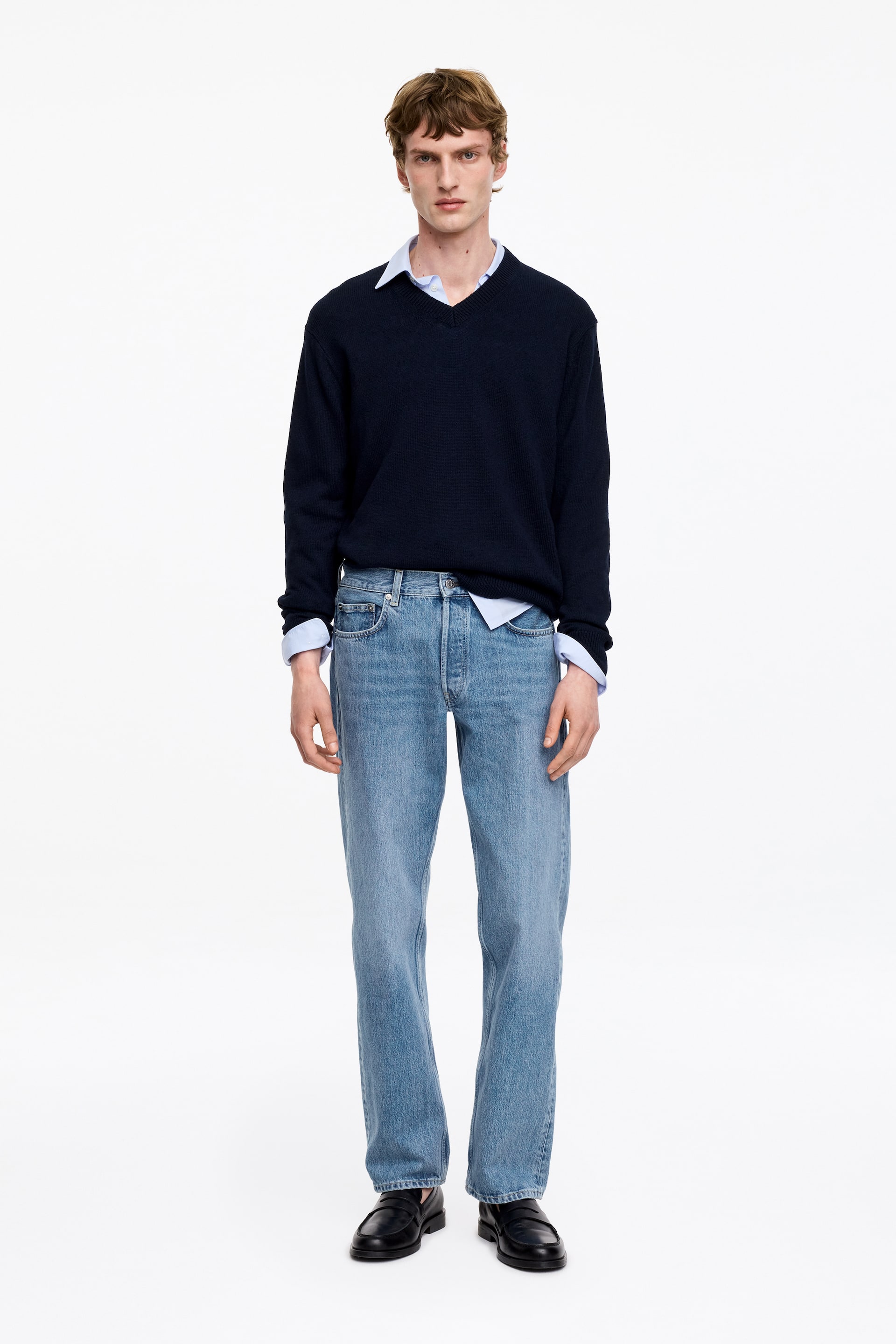 Agrandir l'image: Jean droit ample OCEAN - Bleu - HOMME | H&M BE 1