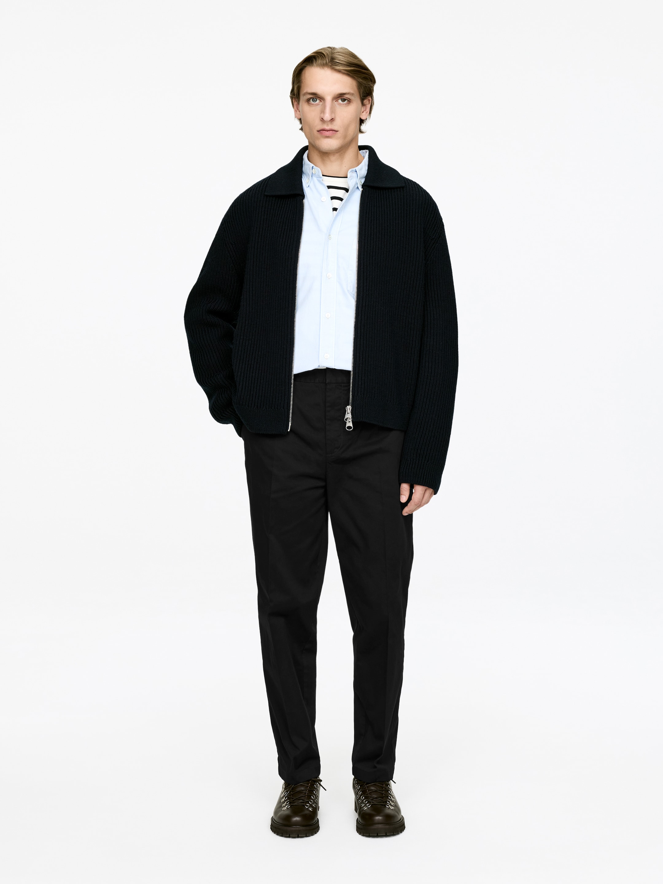 Agrandir l'image: Pantalon ample en coton - Noir - HOMME | H&M FR 1