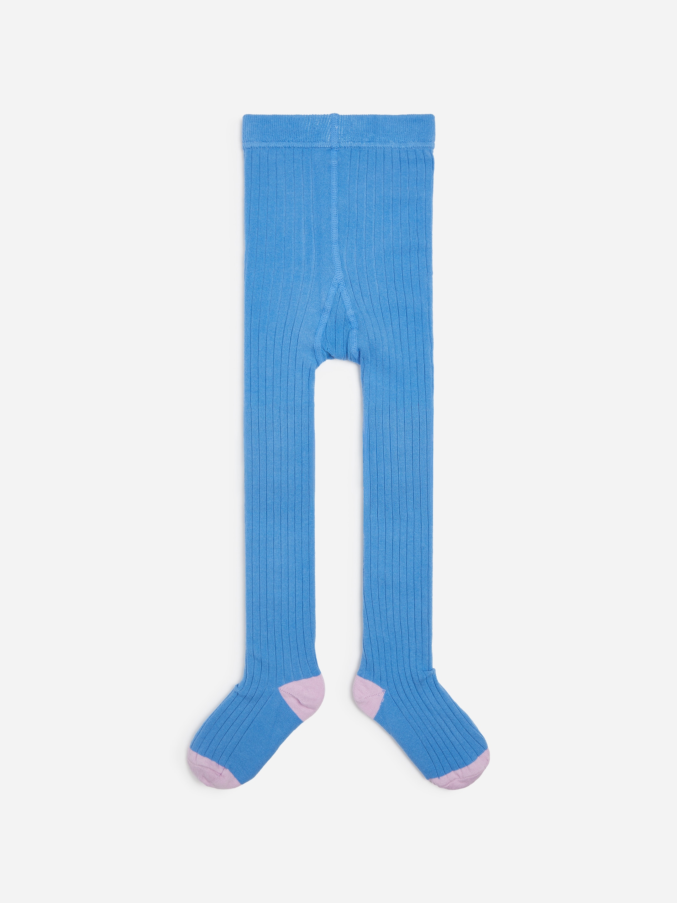 Ribbed Tights-Blue-21158