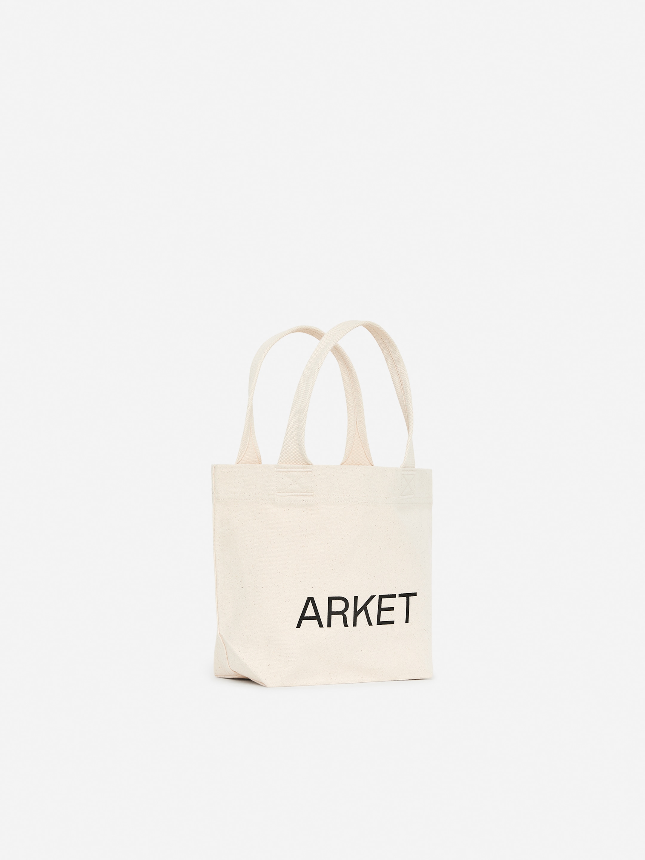 Mini fourre-tout en toile ARKET - Blanc cassé/Noir - men - StillMedia/DescriptiveStillLife - 8