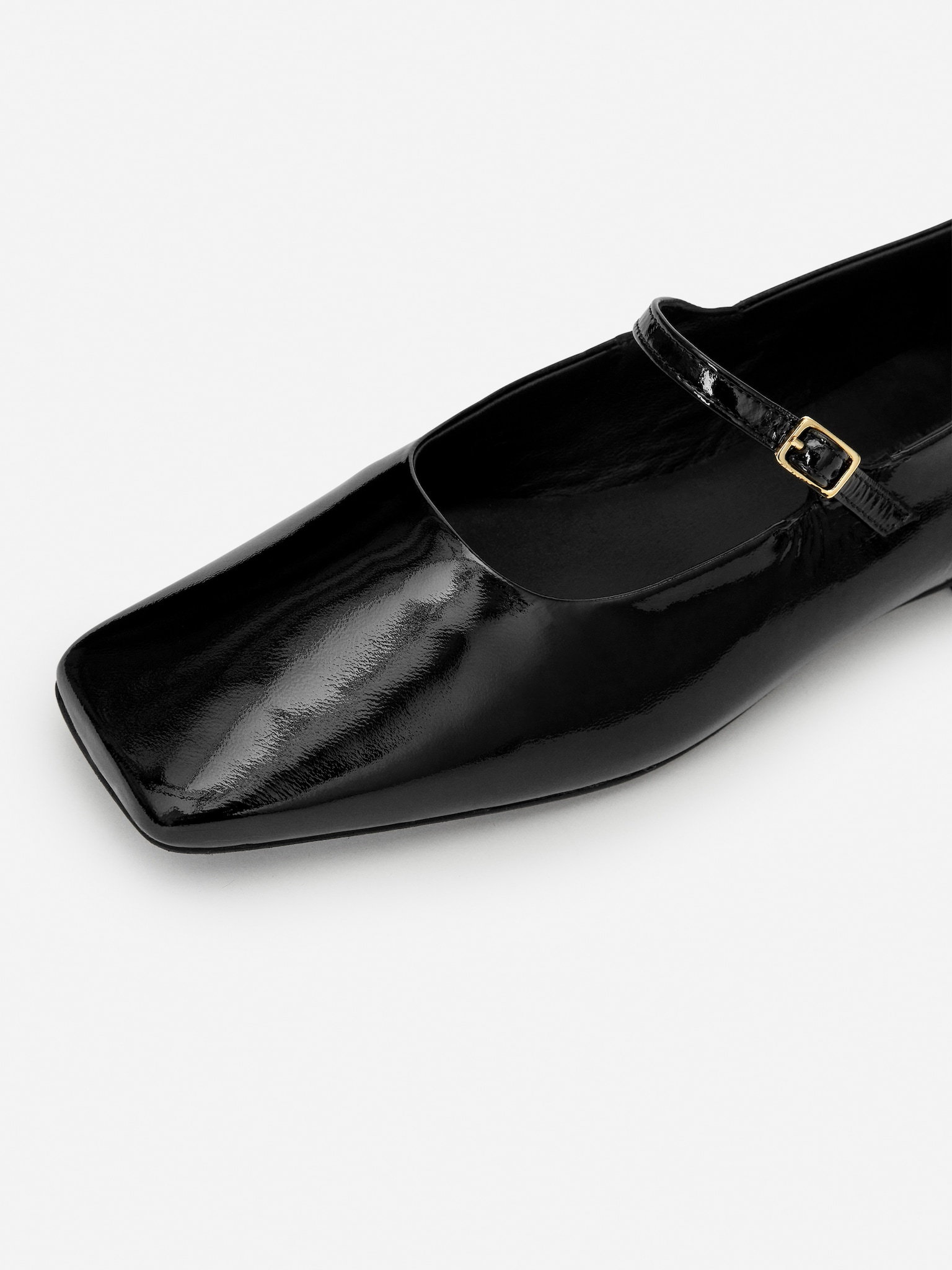 Mary Jane Flats - Black - 5