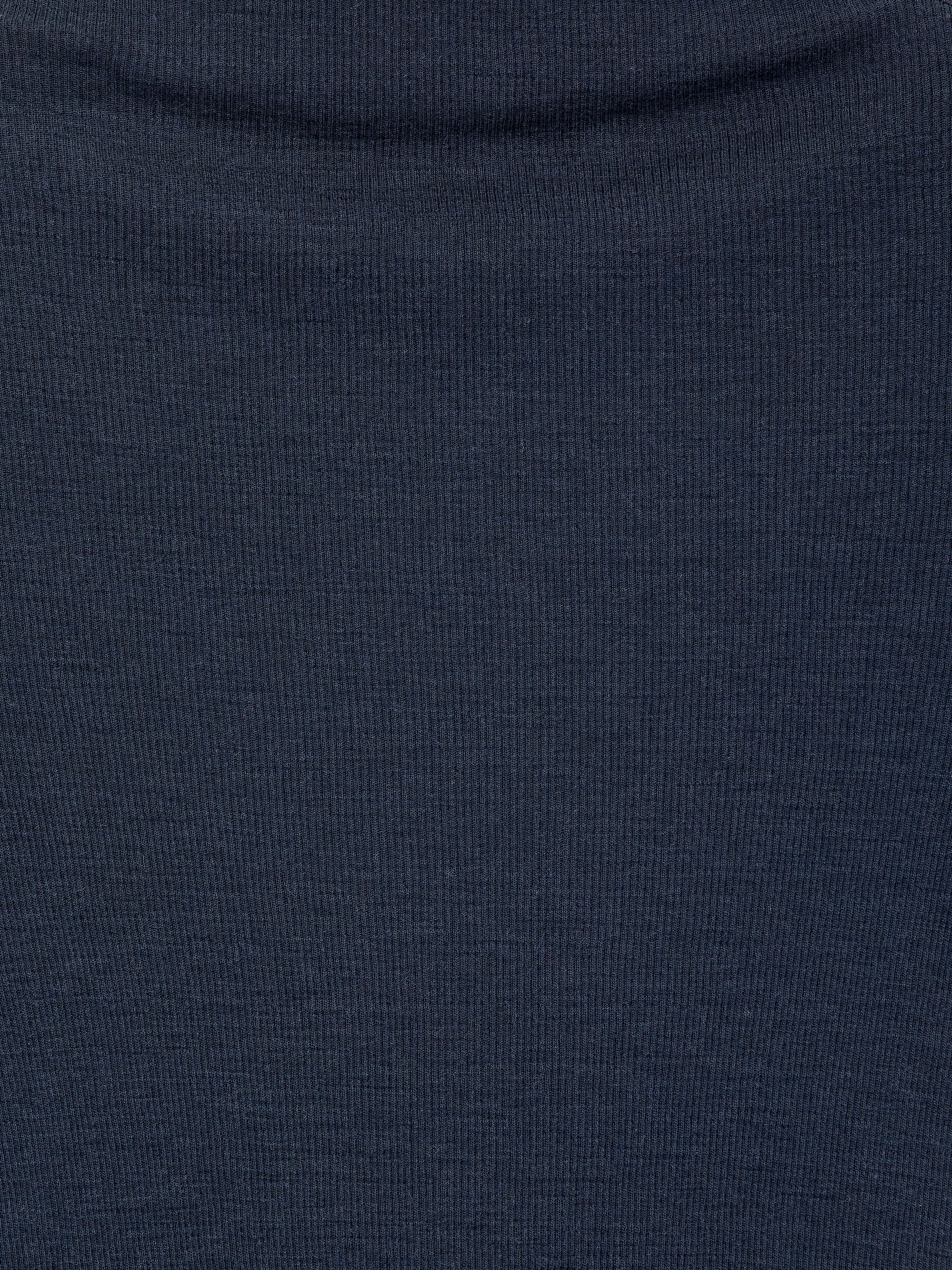 Haut en maille de laine côtelée - Bleu foncé - Regular fit - Femme - StillMedia/DescriptiveDetail - 2