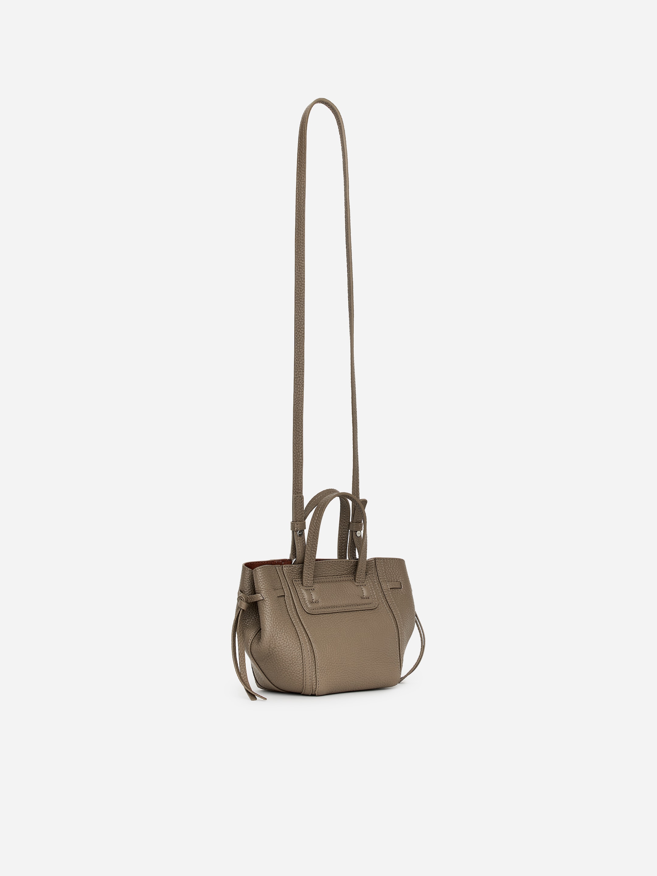 Skórzana torebka crossbody - Zielony khaki - Women - StillMedia/DescriptiveStillLife - 4
