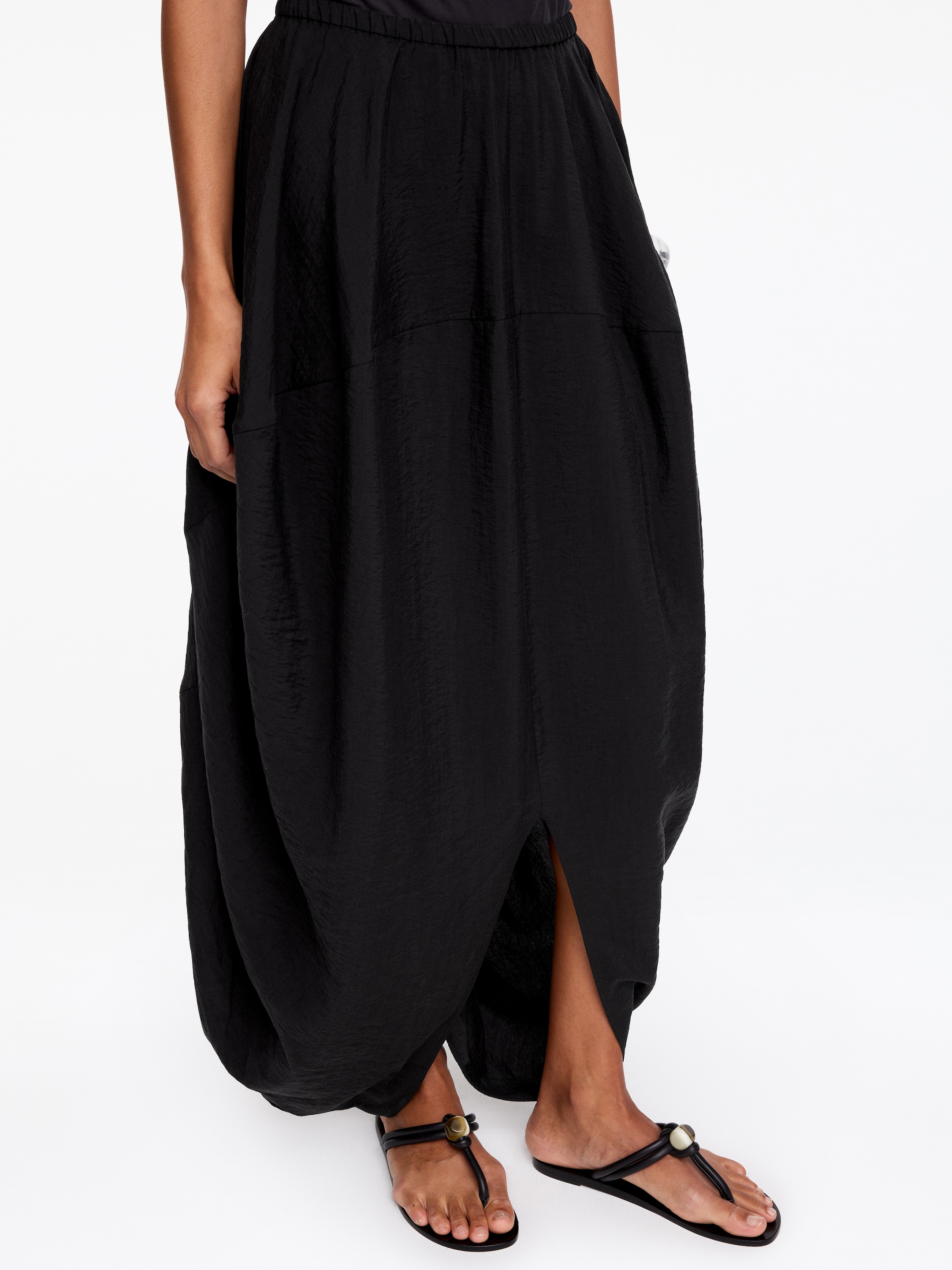 Jupe cocon - Noir - Regular fit - Femme - StillMedia/Lookbook - 4