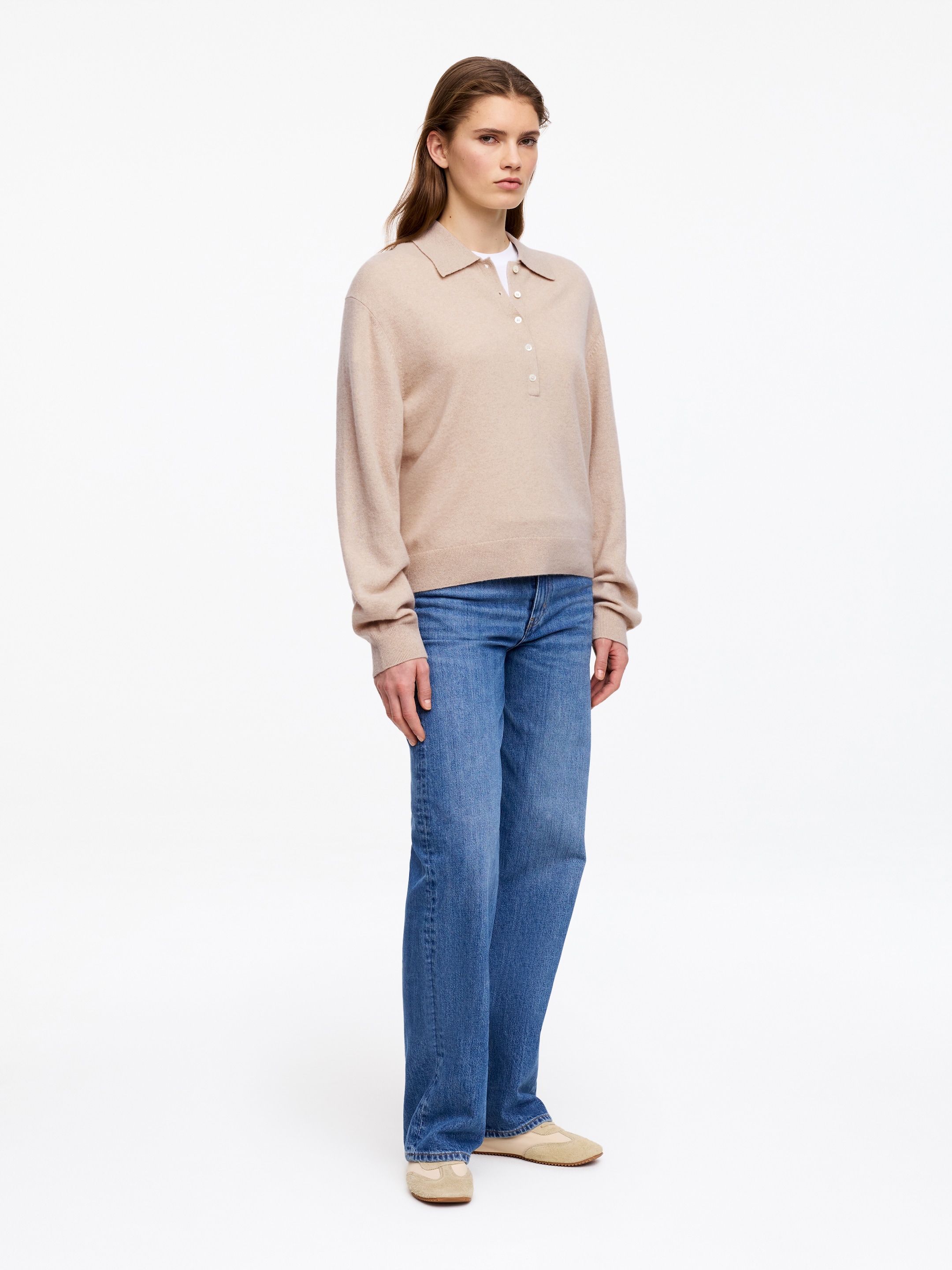Polo de lana y cachemir - Beige - Corte estándar - Women - StillMedia/Lookbook - 6