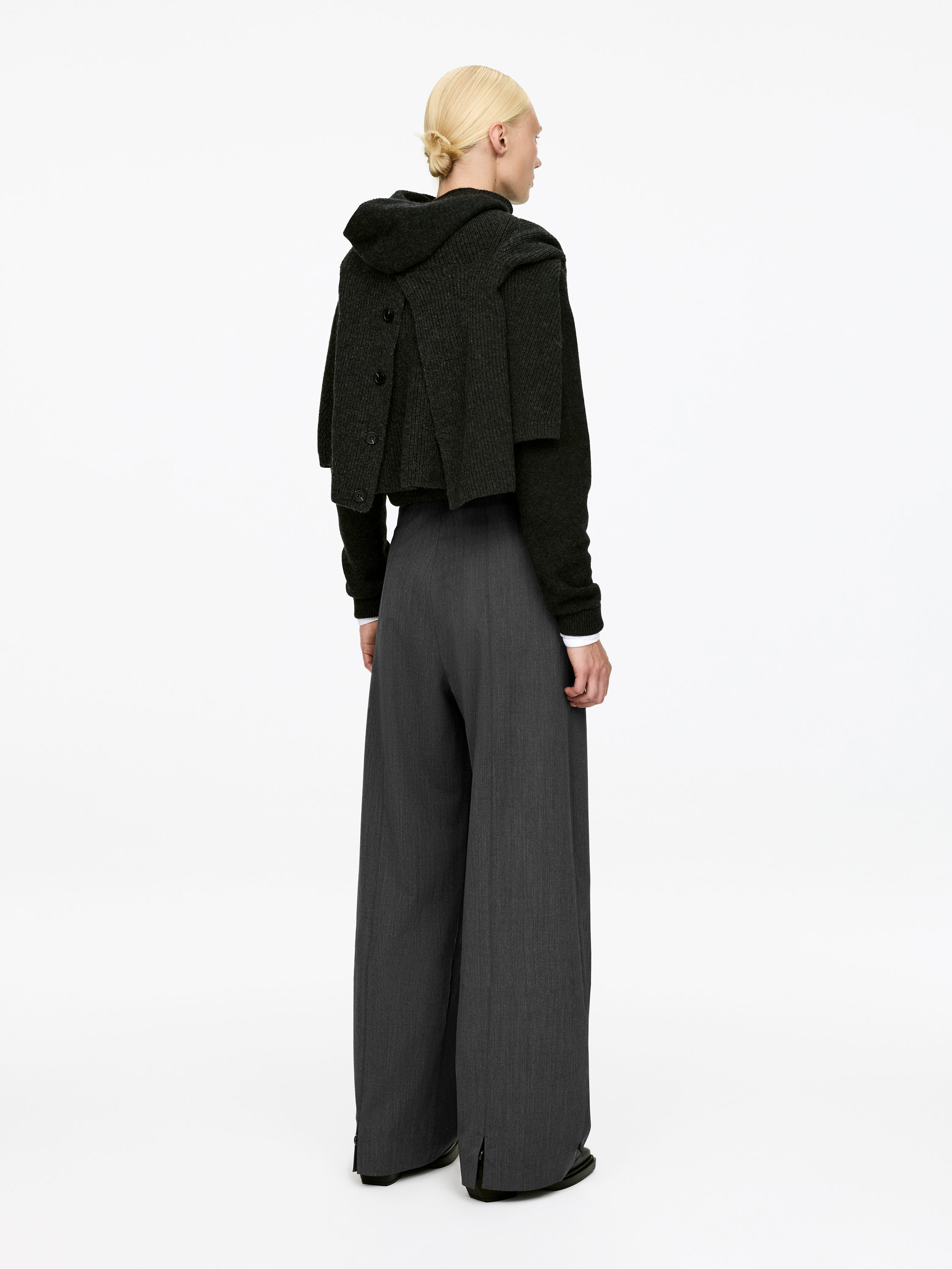 Tailored Wool-Blend Trousers - Grey - Regular fit - Women - StillMedia/Lookbook - 4