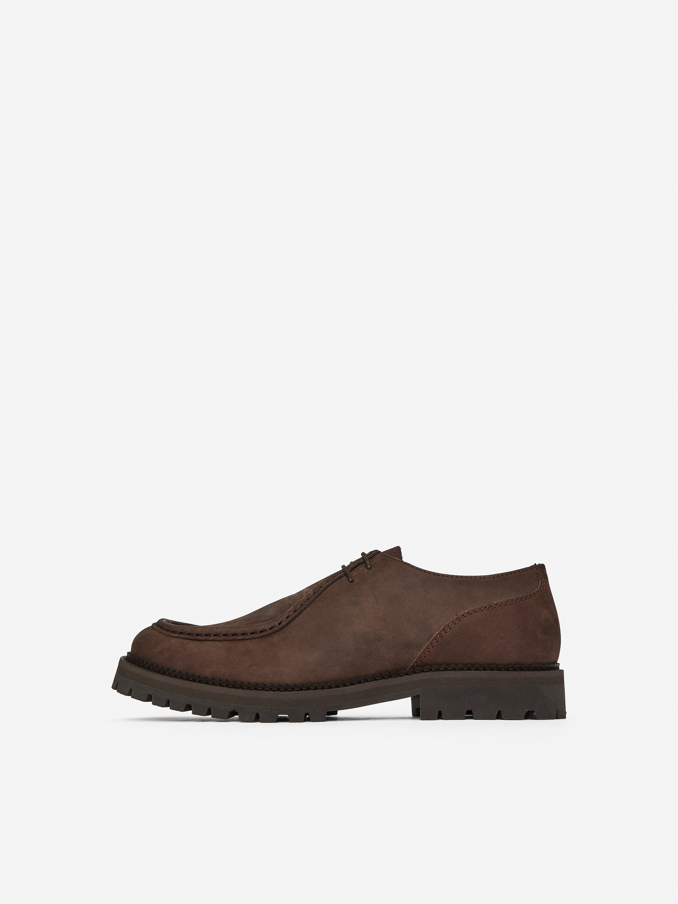 Chaussures en cuir moc toe - Marron foncé - Homme - StillMedia/DescriptiveStillLife - 1