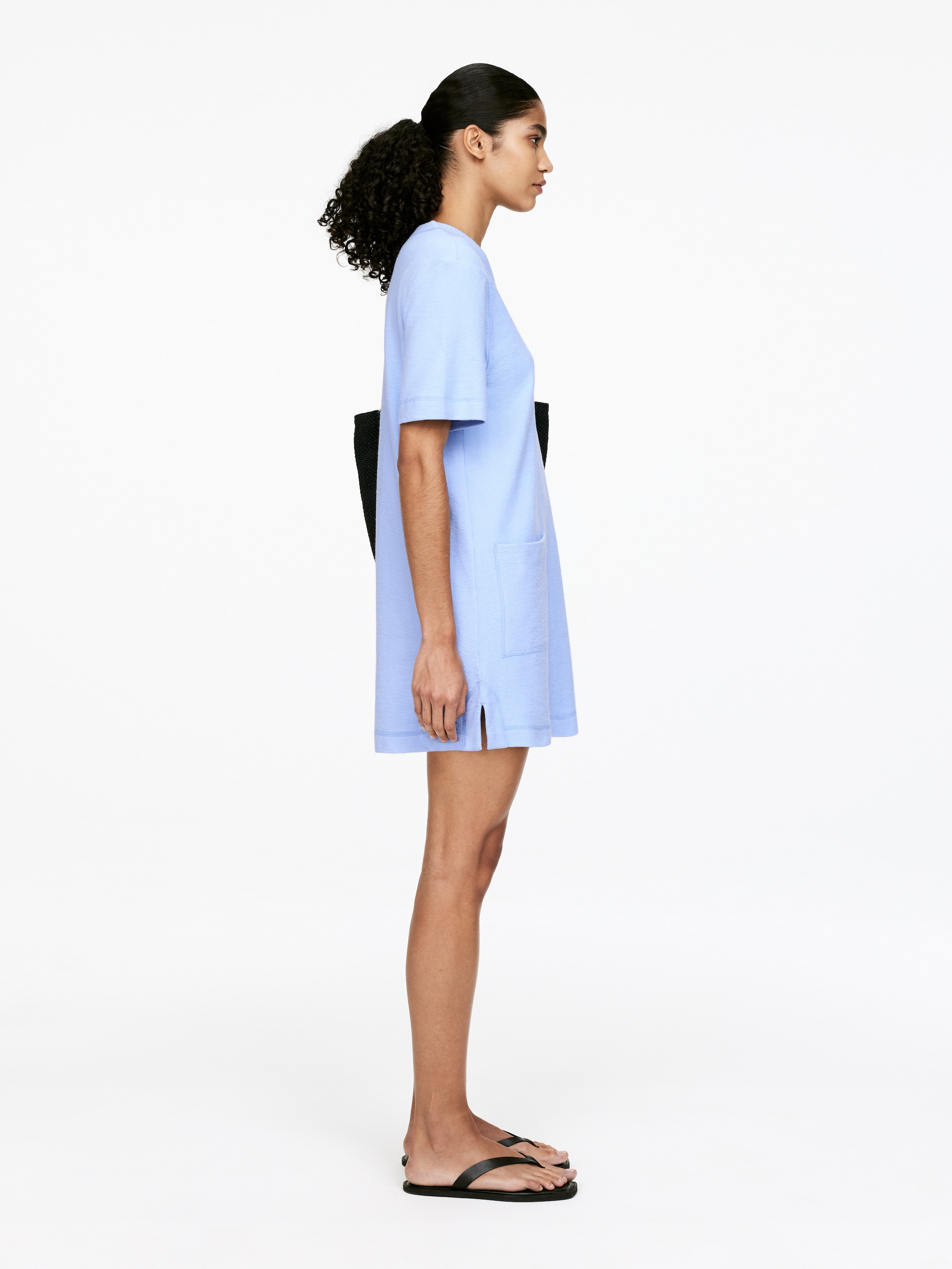 Agrandir l'image: Robe en coton éponge - Bleu ciel - FEMME | H&M FR 2