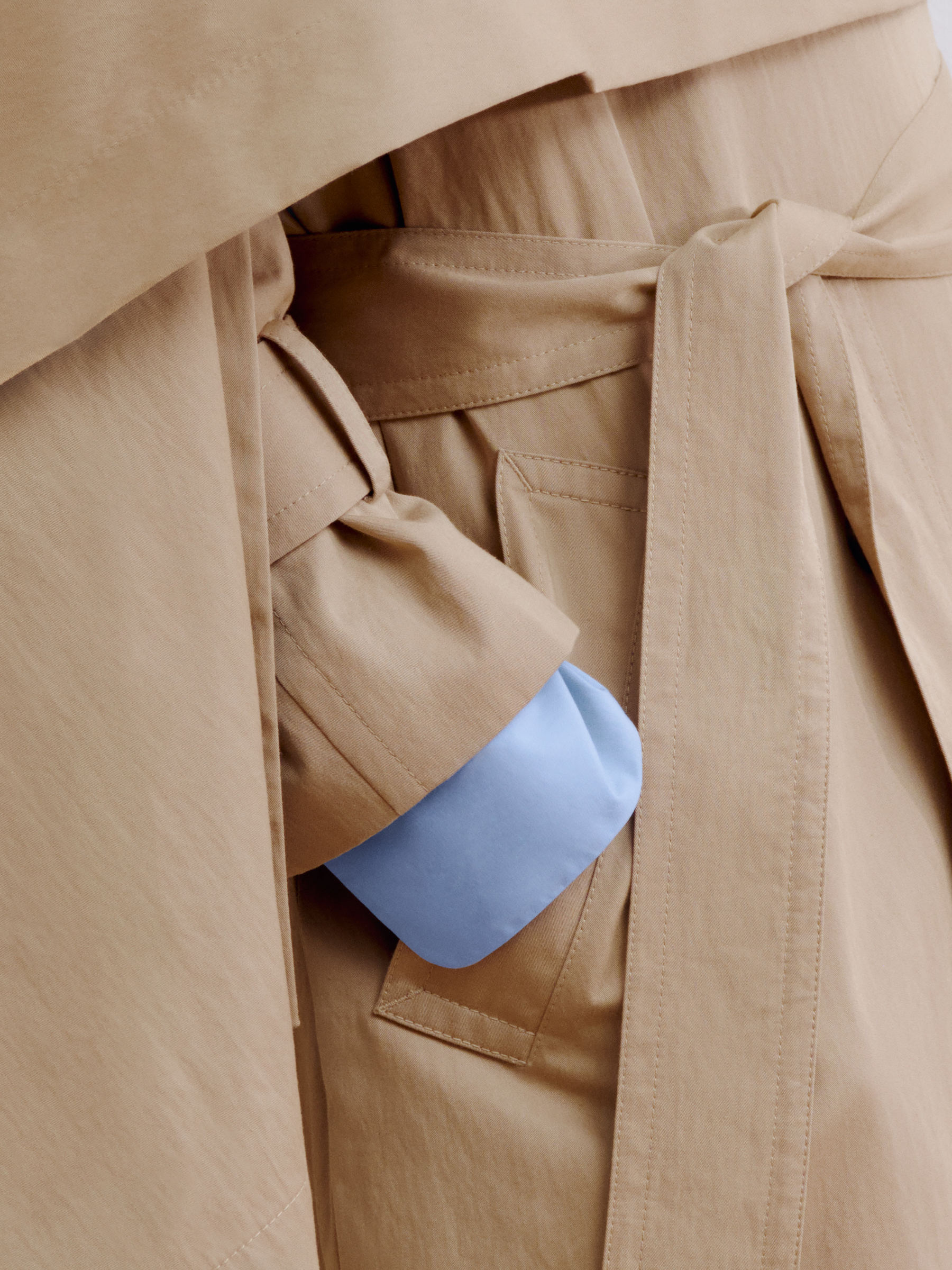 Scarf Trench Coat - Beige - Loose fit - Women - StillMedia/Environmental - 1